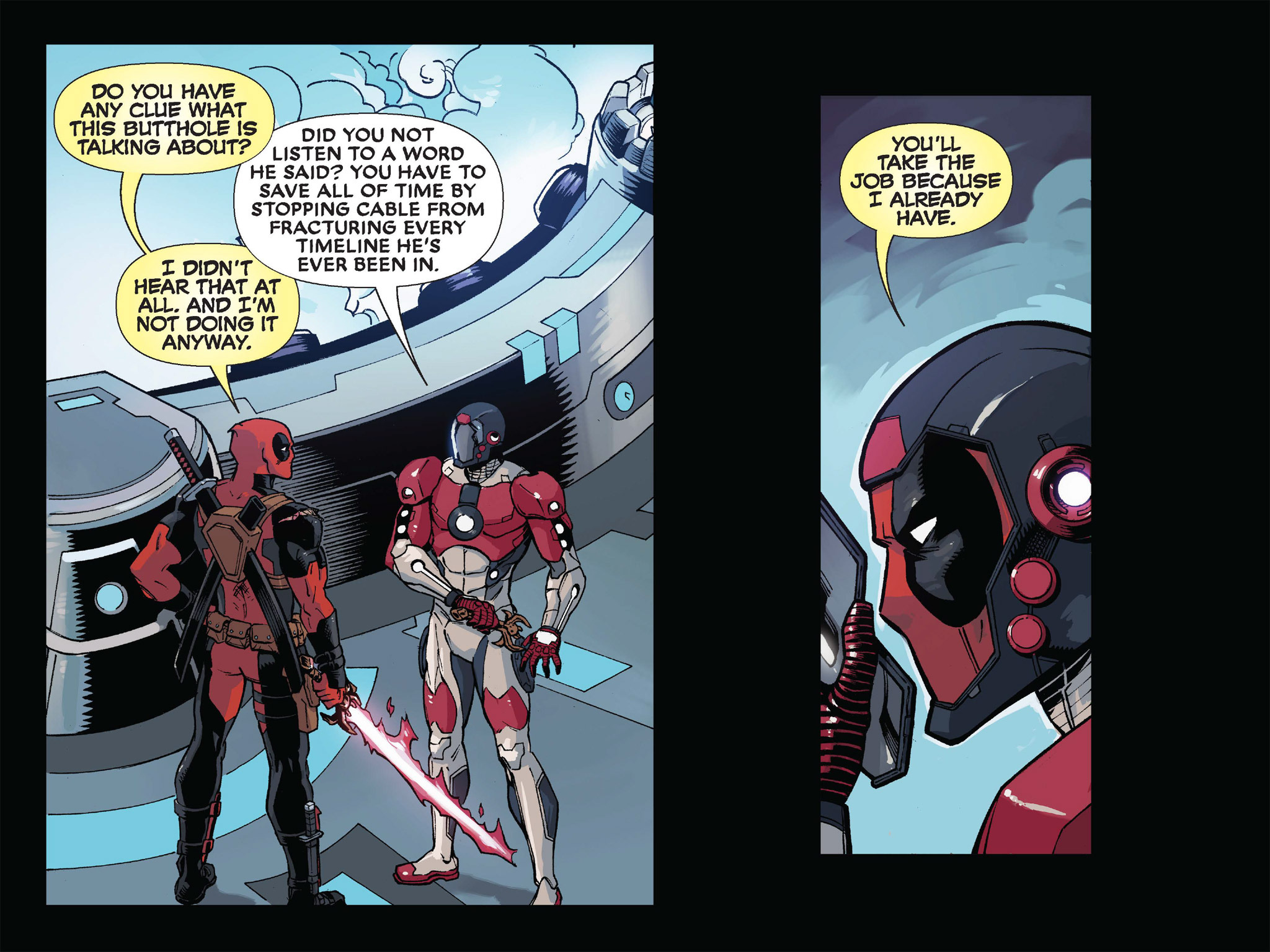 Read online Deadpool & Cable: Split Second Infinite Comic comic -  Issue #4 - 51