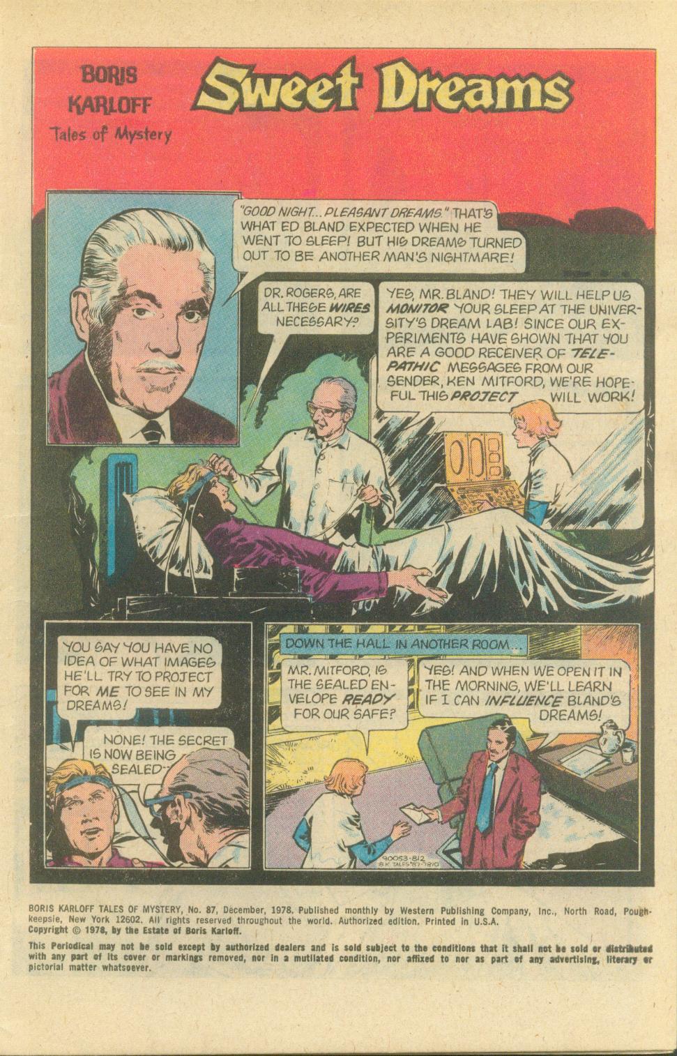 Read online Boris Karloff Tales of Mystery comic -  Issue #87 - 3