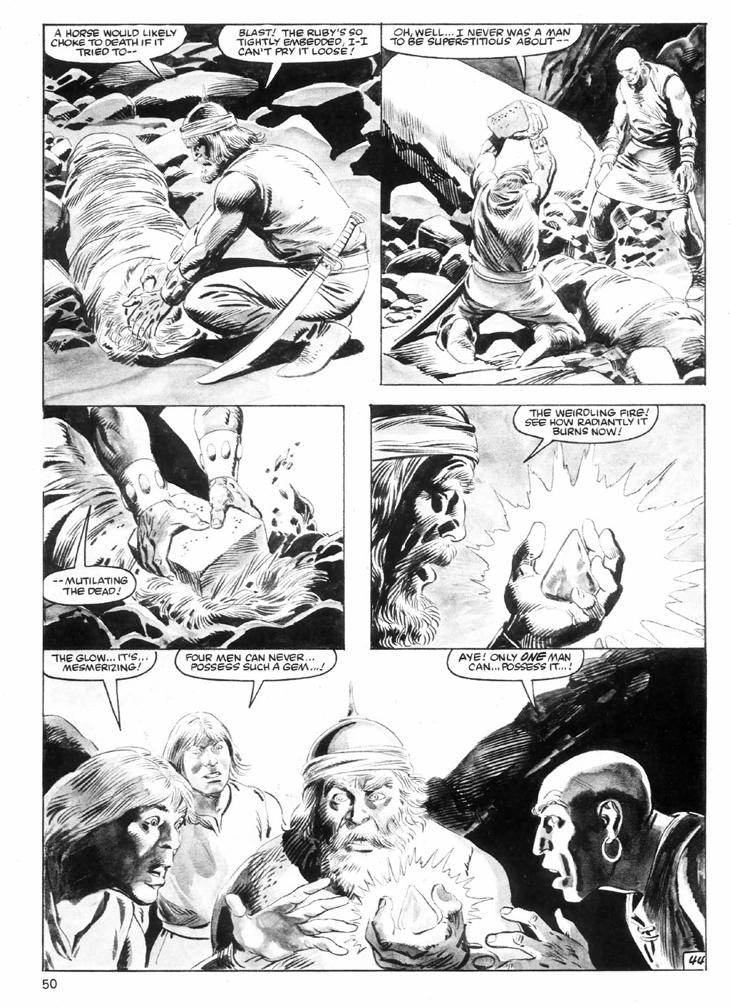 Read online The Savage Sword Of Conan comic -  Issue #98 - 50