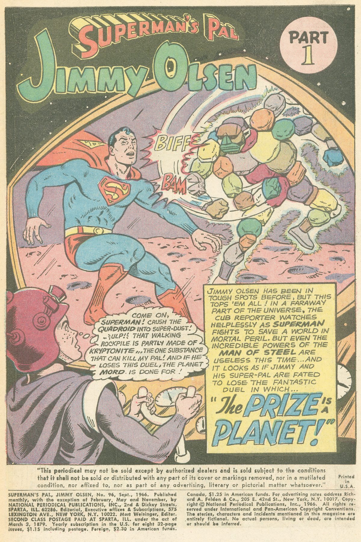 Read online Superman's Pal Jimmy Olsen comic -  Issue #96 - 3