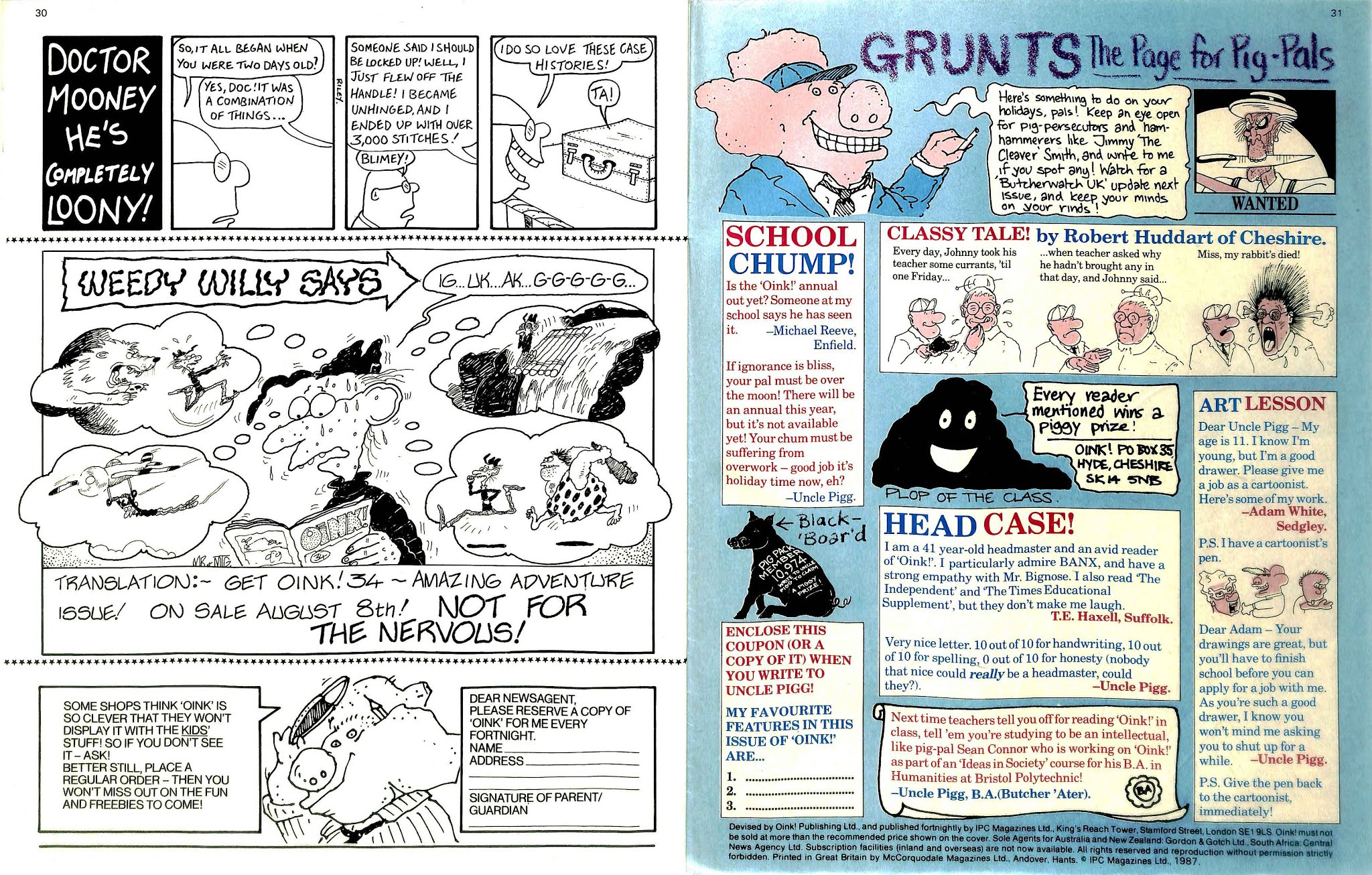 Read online Oink! comic -  Issue #33 - 16