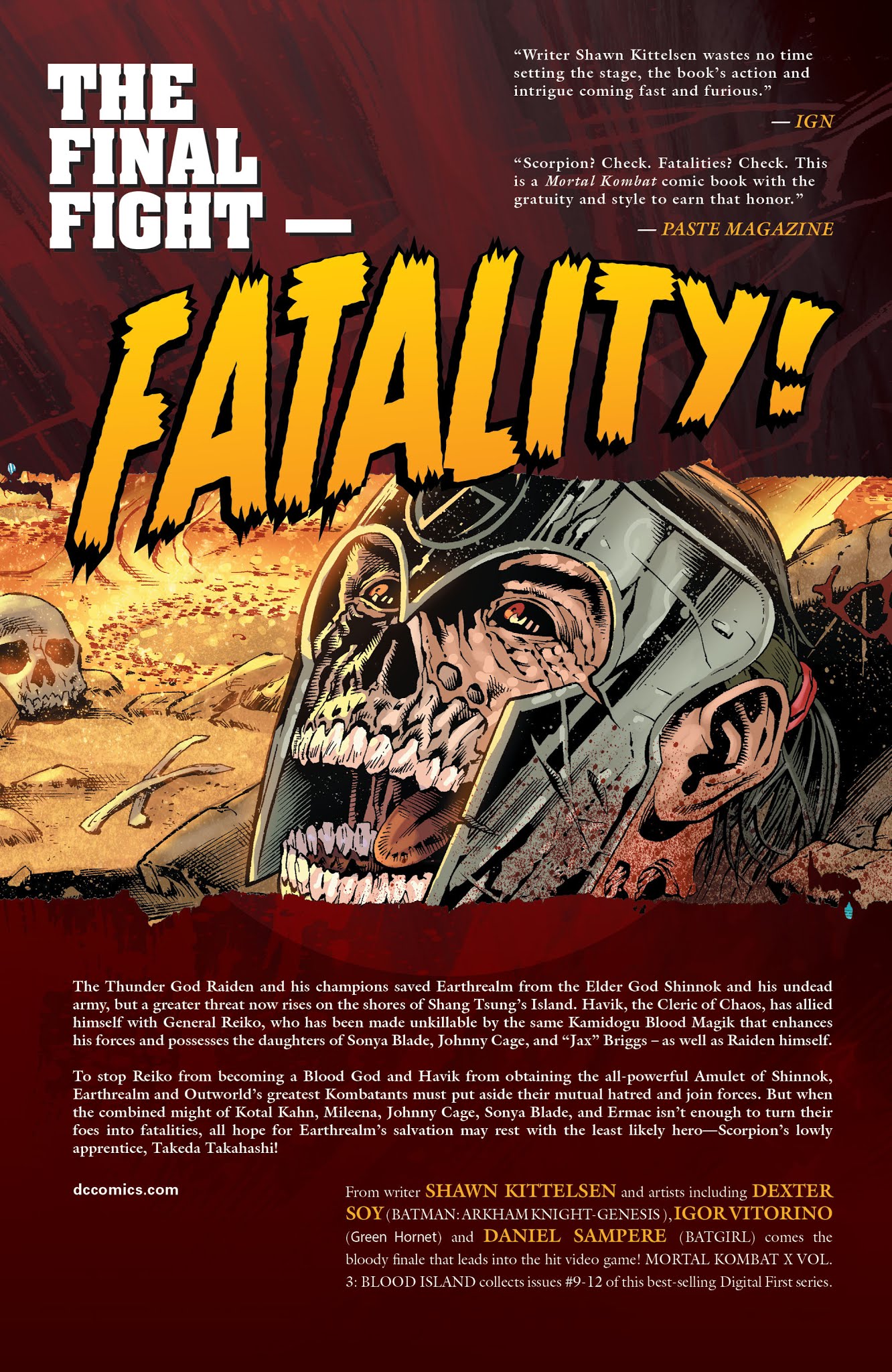 Read online Mortal Kombat X [I] comic -  Issue # _TPB 3 - 129