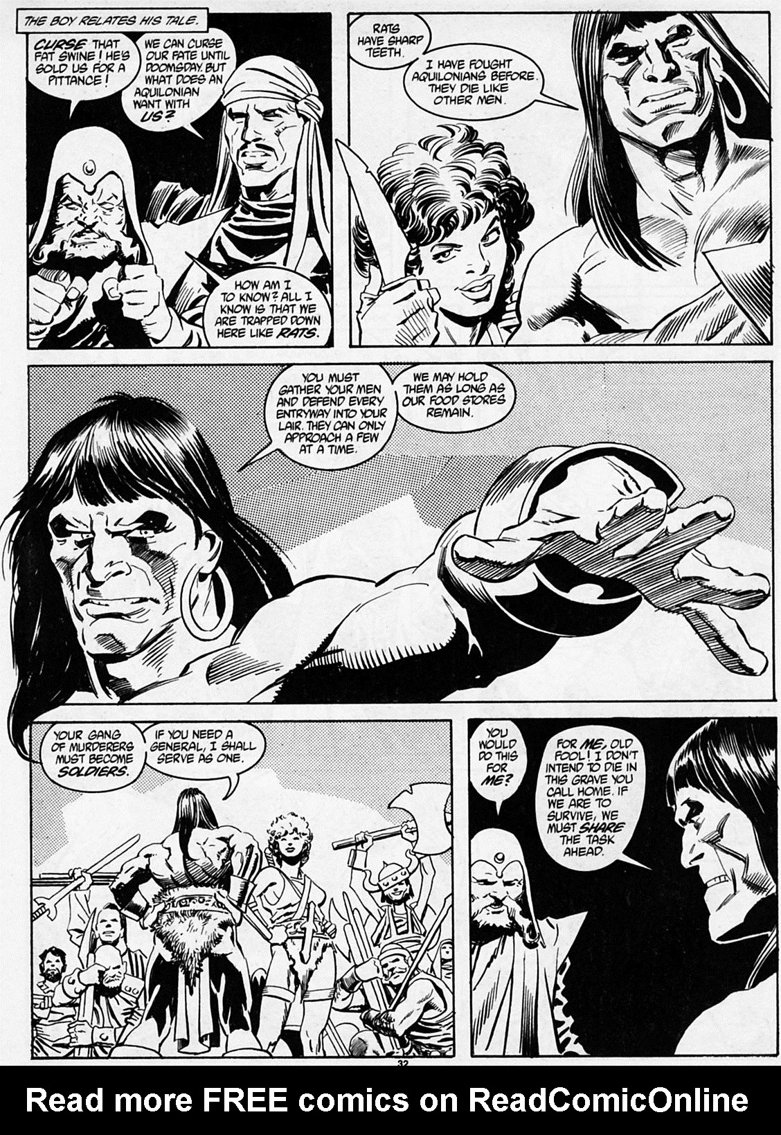 Read online The Savage Sword Of Conan comic -  Issue #186 - 34