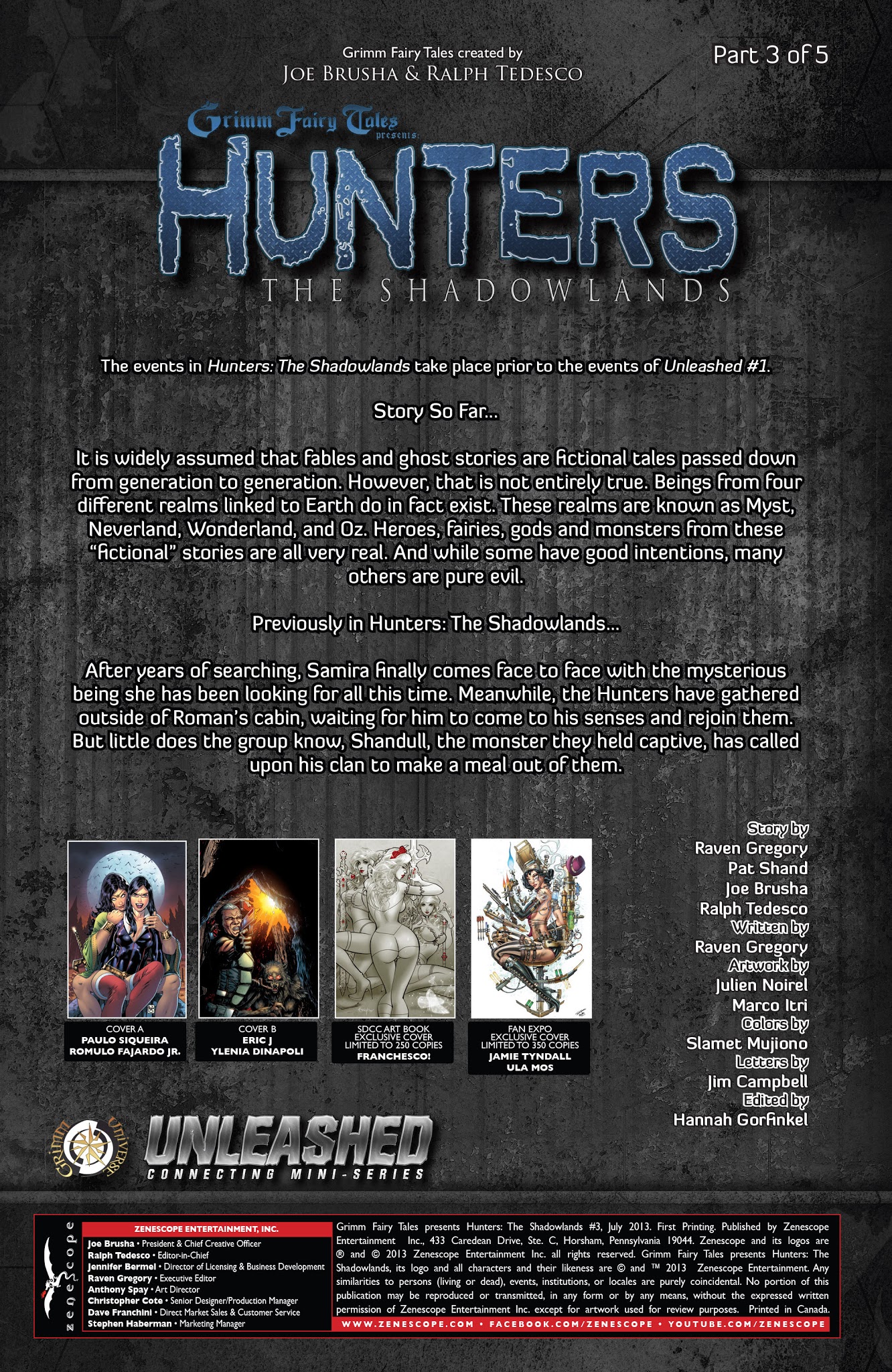 Read online Grimm Fairy Tales presents Hunters: The Shadowlands comic -  Issue # TPB - 52