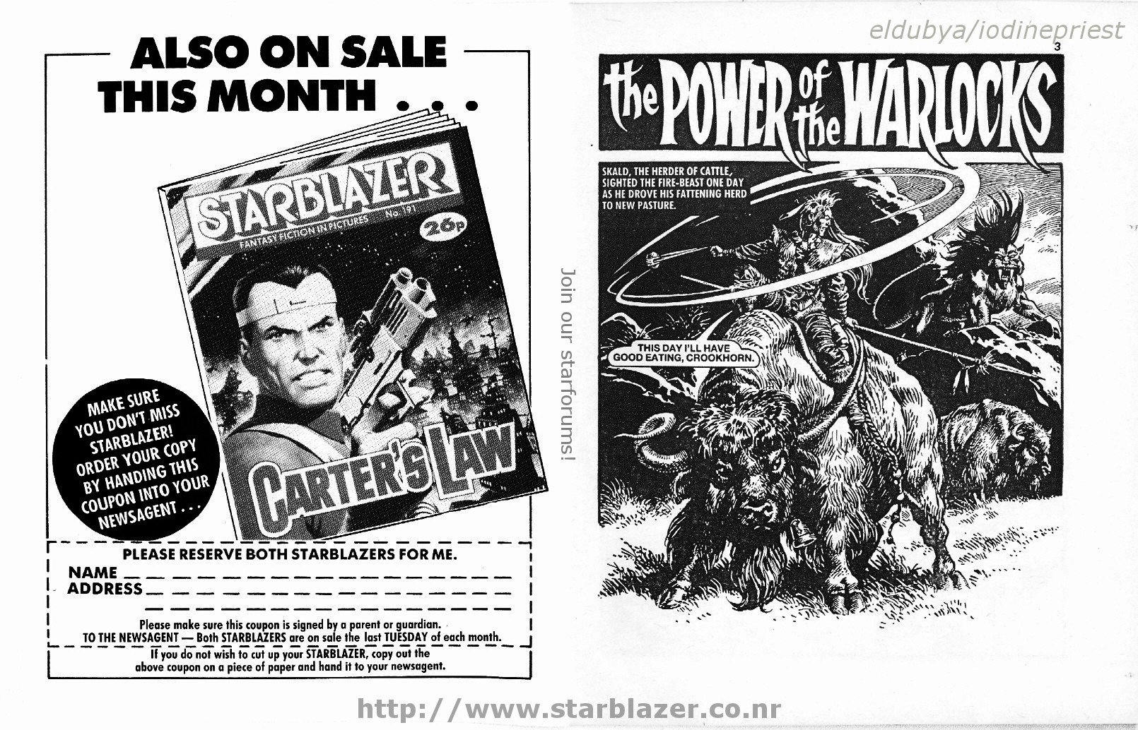 Read online Starblazer comic -  Issue #190 - 3