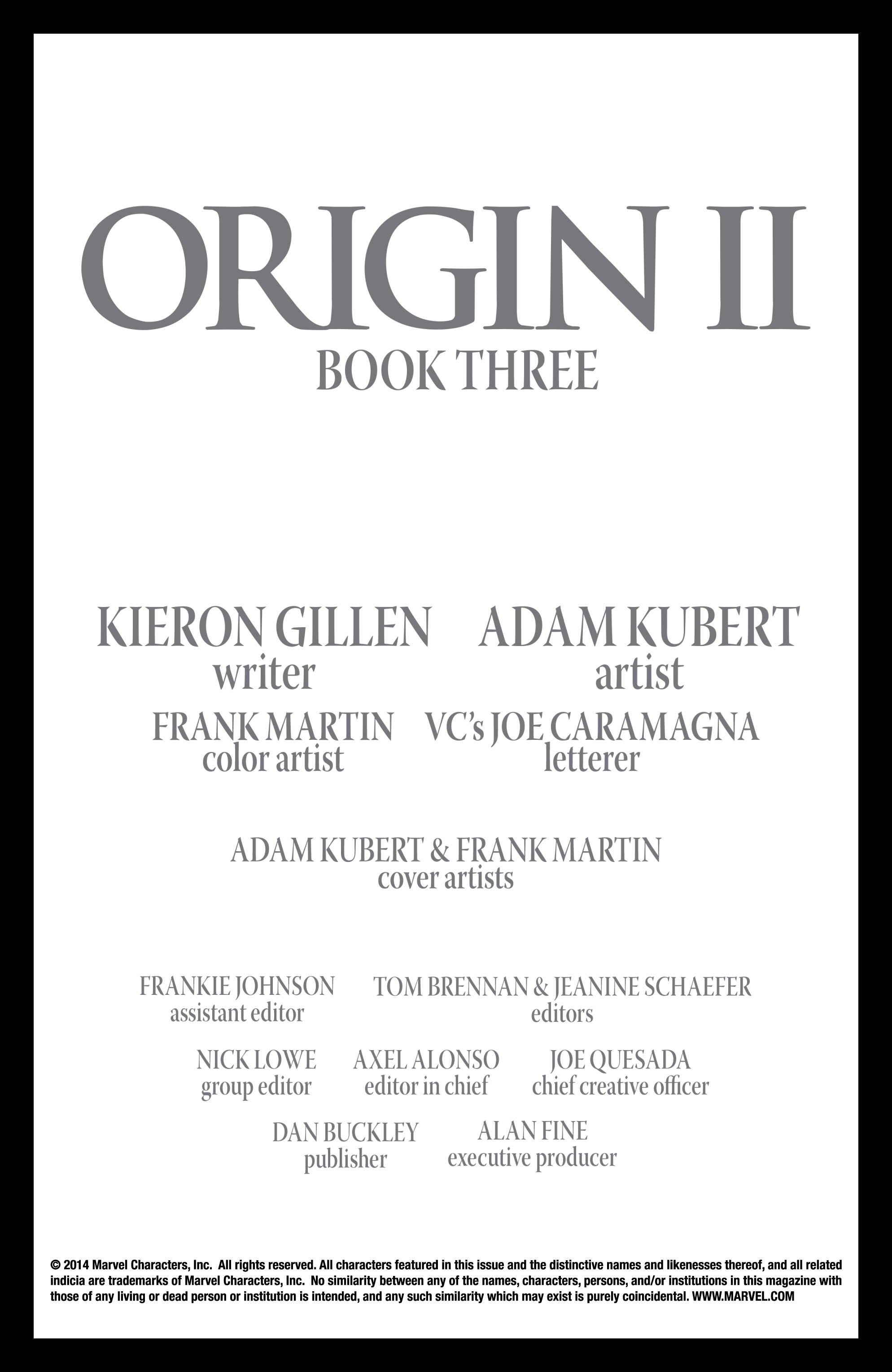 Read online Origin II comic -  Issue #3 - 2