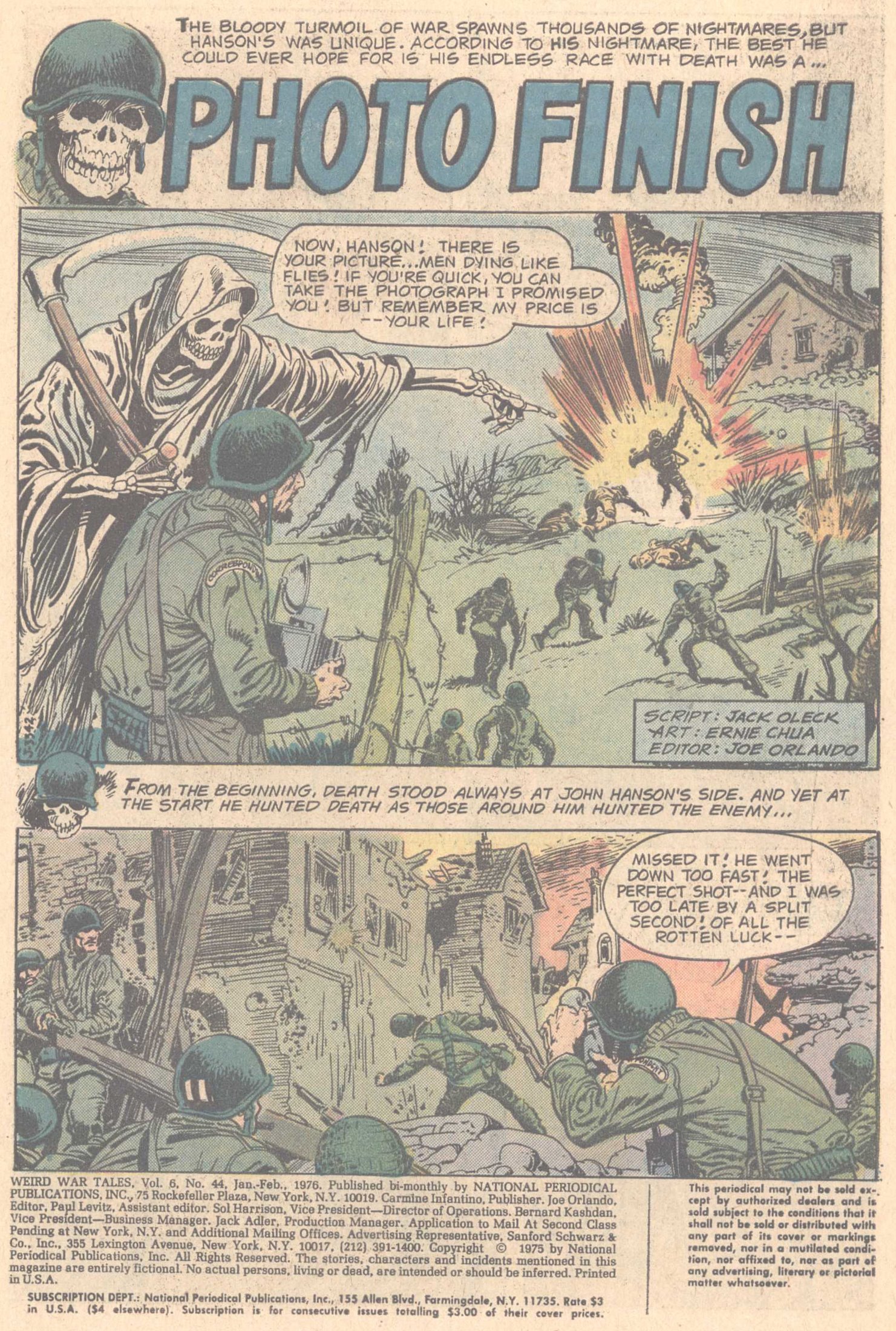 Read online Weird War Tales (1971) comic -  Issue #44 - 3