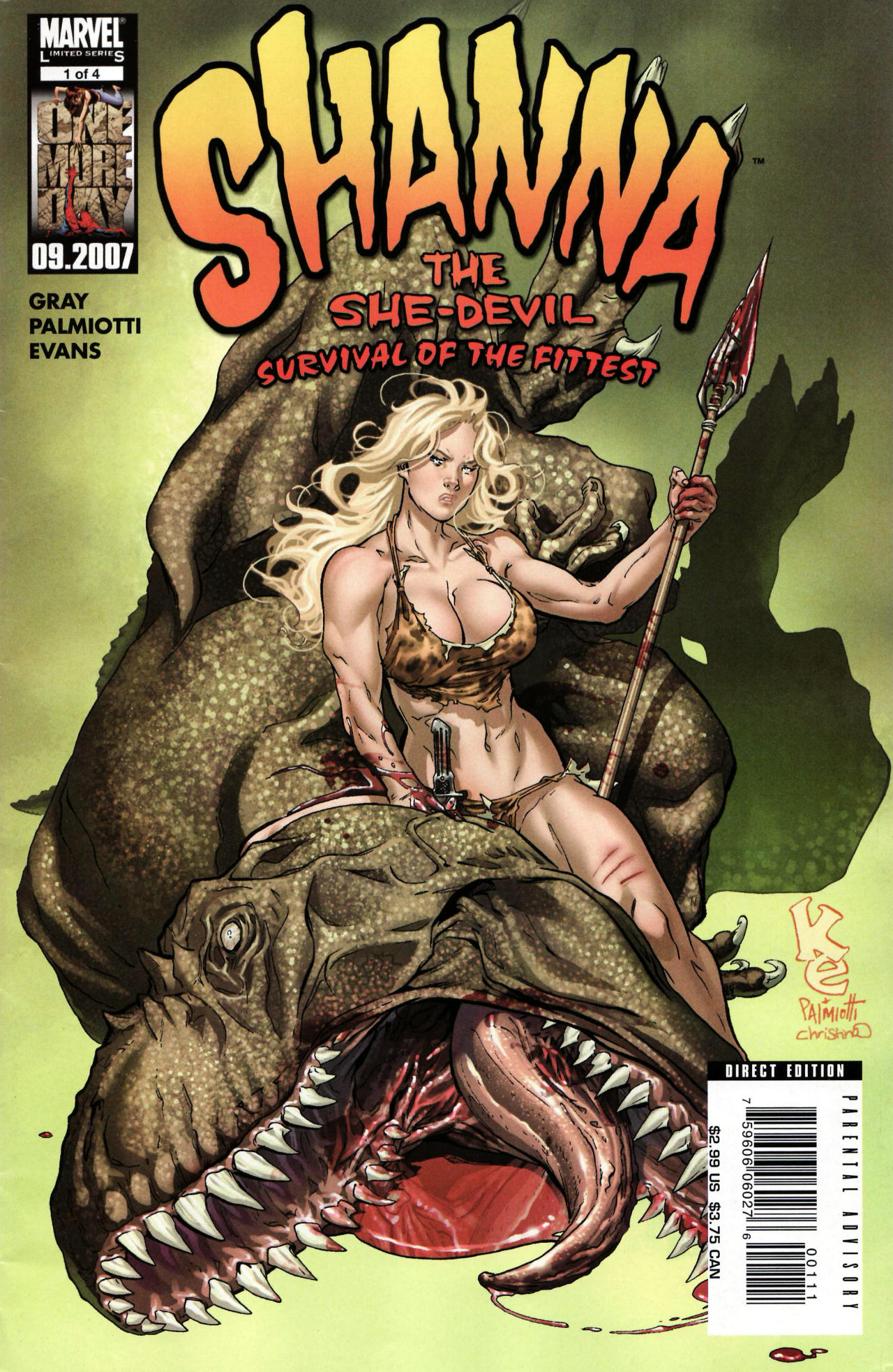 Read online Shanna the She-Devil: Survival of the Fittest comic -  Issue #1 - 1