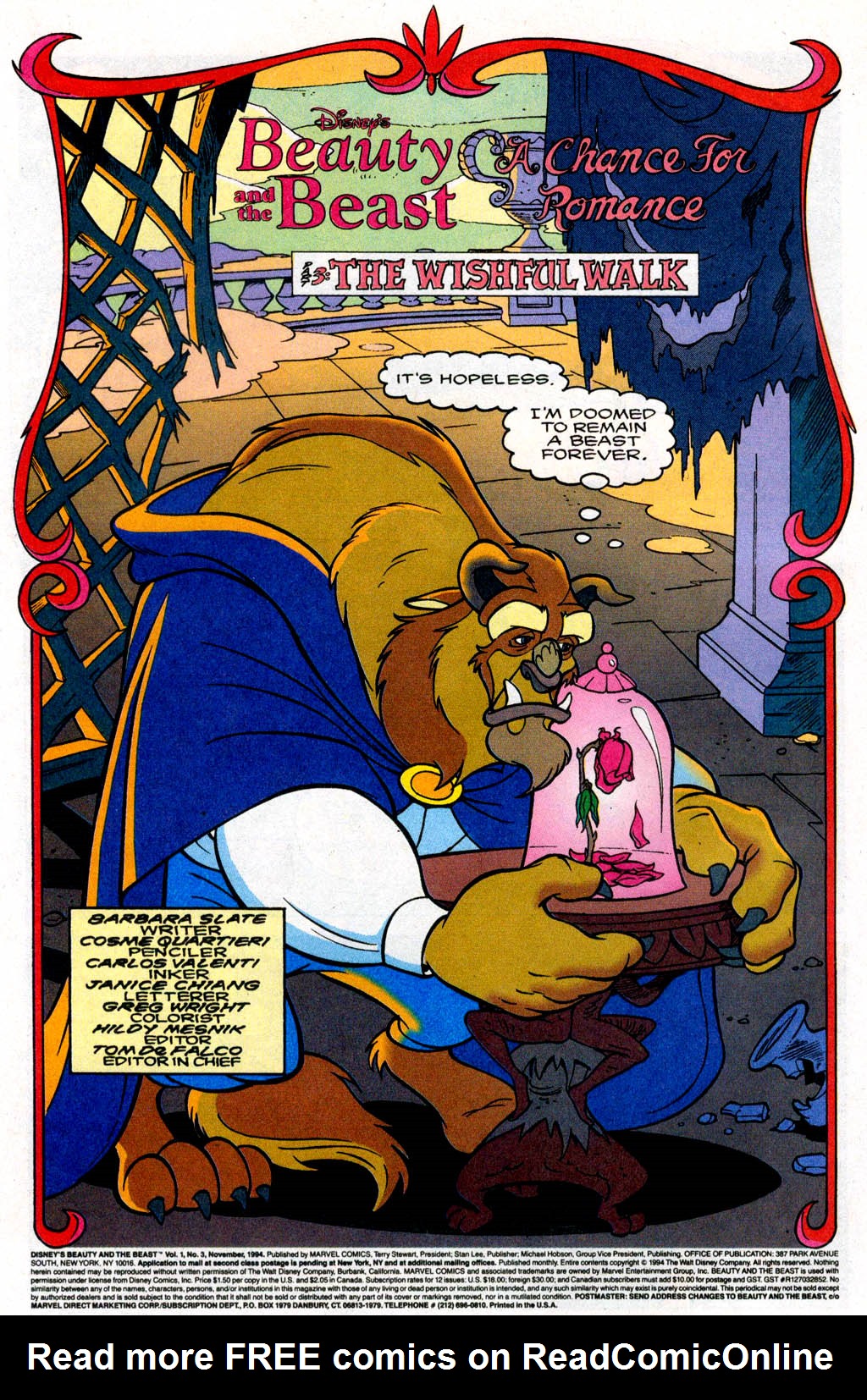 Read online Disney's Beauty and the Beast comic -  Issue #3 - 3