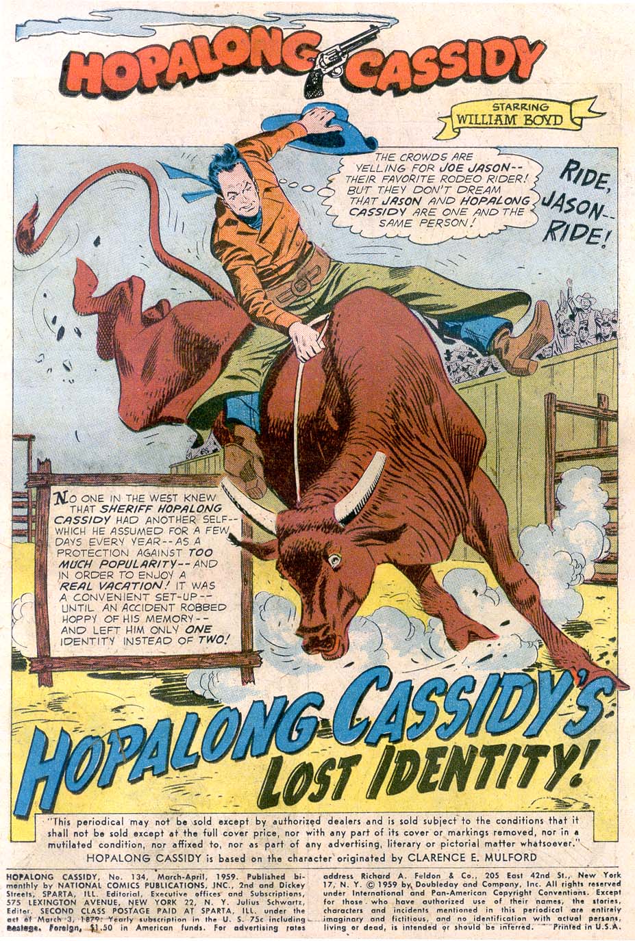 Read online Hopalong Cassidy comic -  Issue #134 - 3