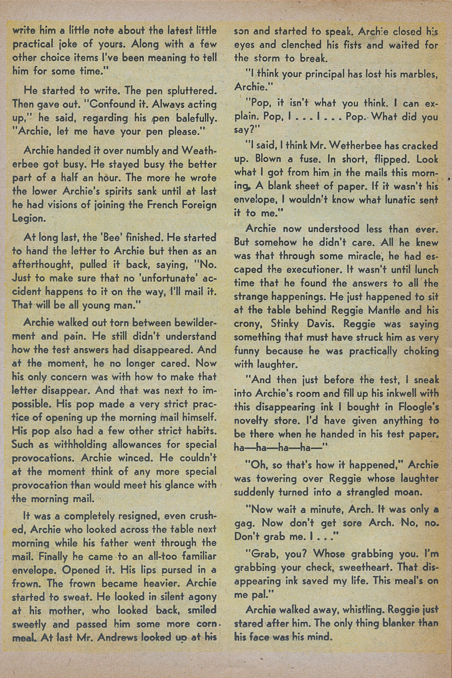 Read online Archie's Pal Jughead comic -  Issue #26 - 26