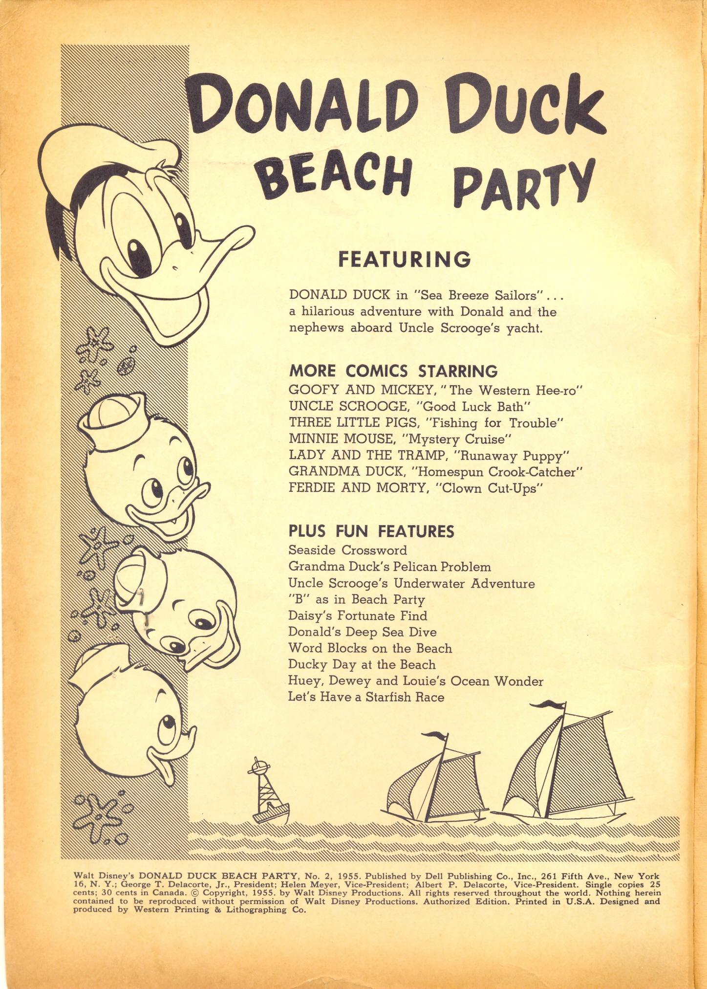 Read online Donald Duck Beach Party comic -  Issue #2 - 2