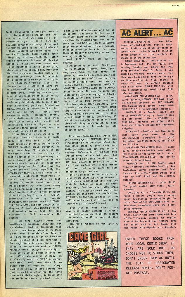 Read online Femforce comic -  Issue #15 - 25