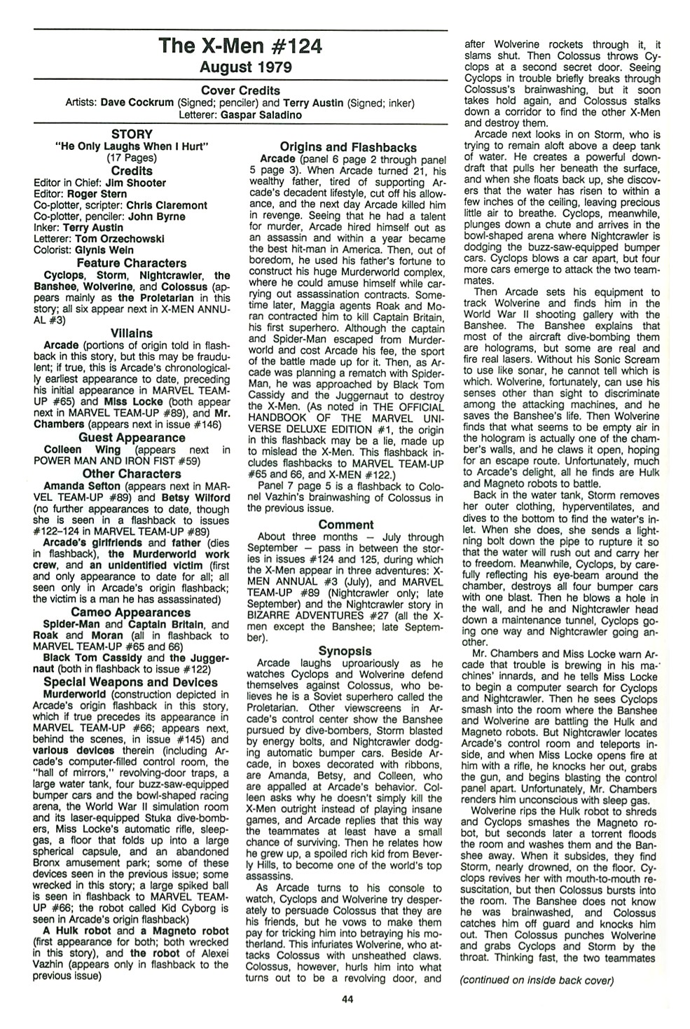 The Official Marvel Index To The X-Men (1987) issue 6 - Page 46