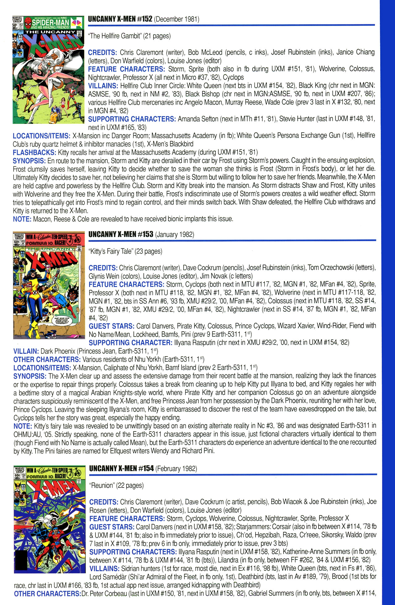 Read online Official Index to the Marvel Universe comic -  Issue #4 - 47