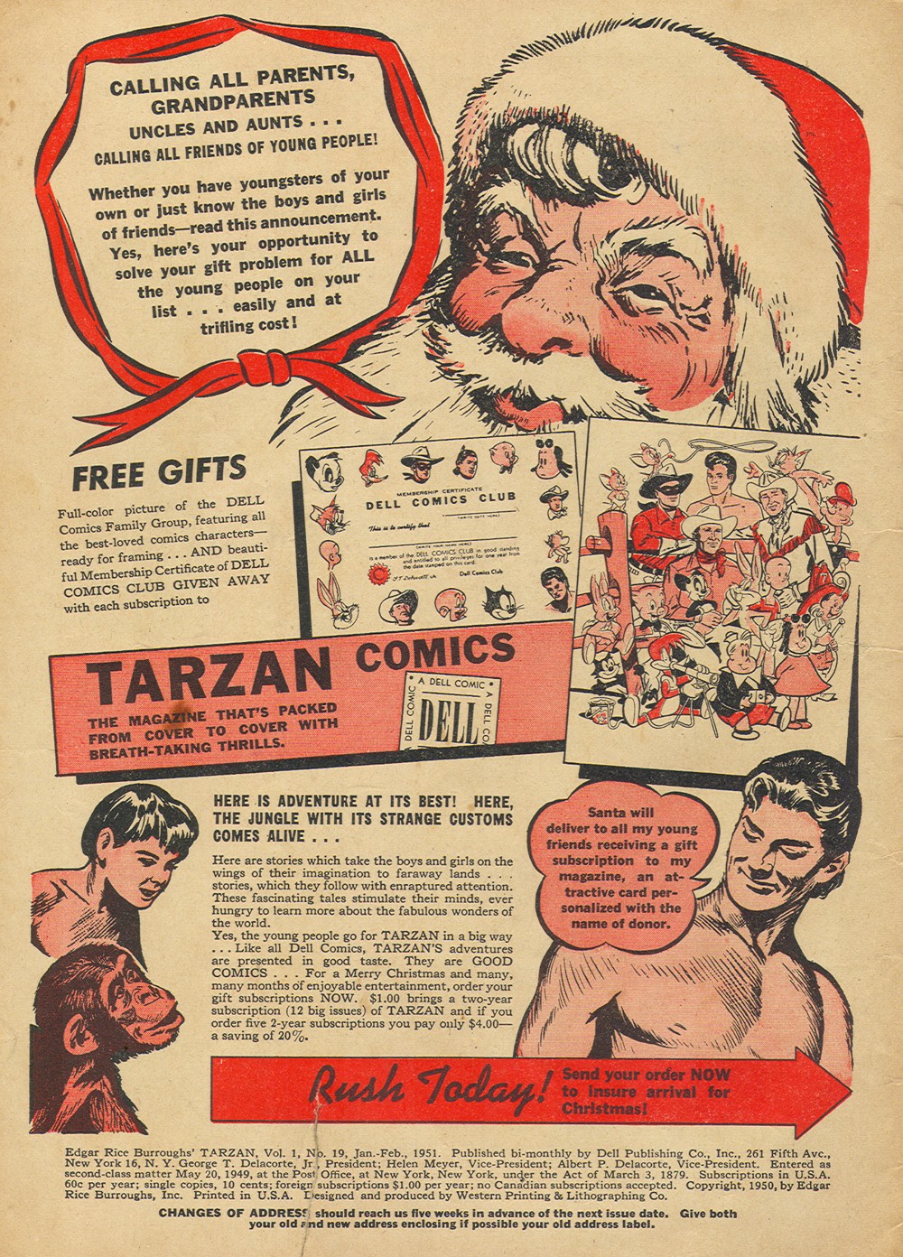 Read online Tarzan (1948) comic -  Issue #19 - 2