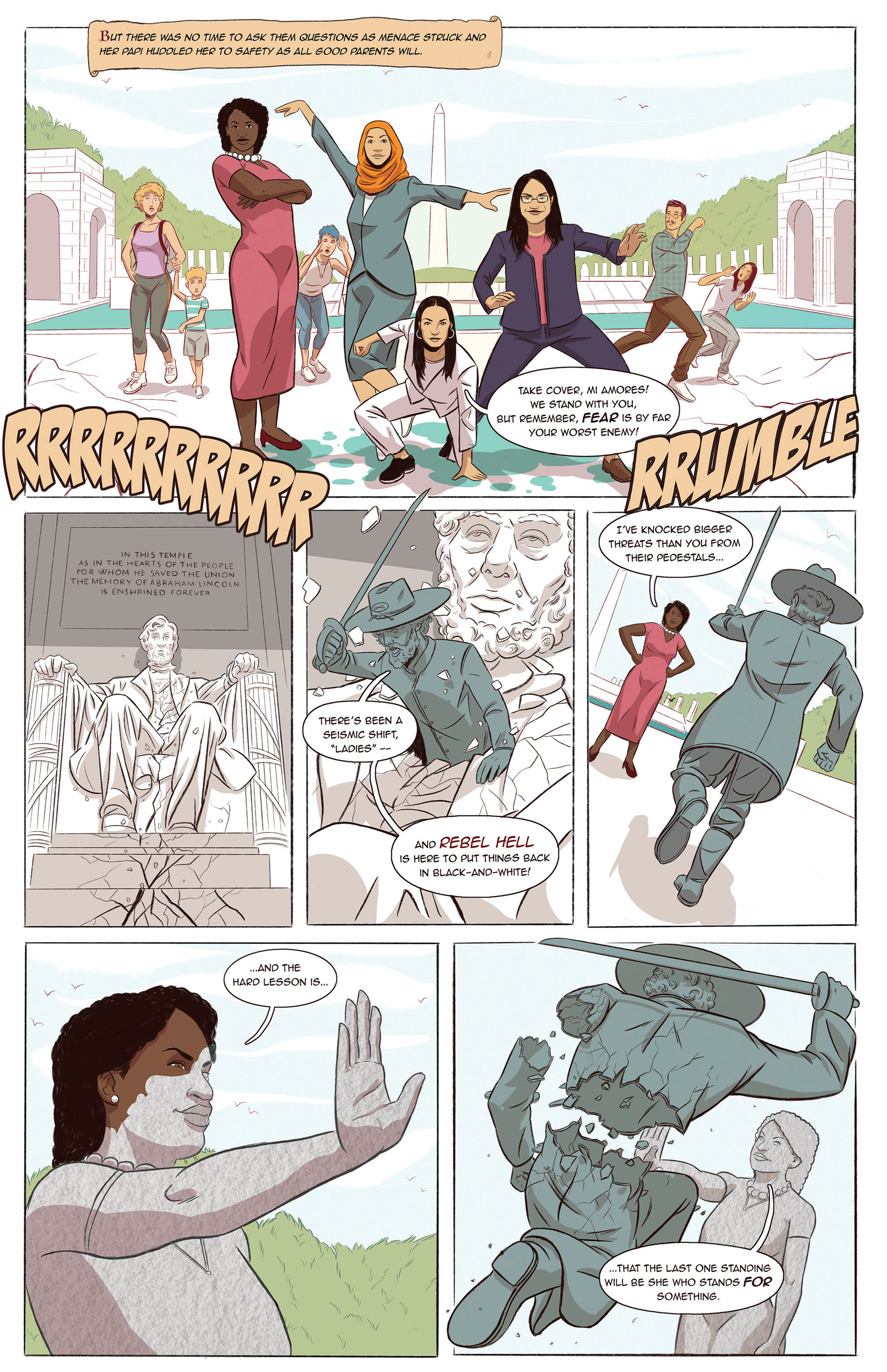 Read online Alexandria Ocasio-Cortez and the Freshman Force: Squad Special comic -  Issue # Full - 38