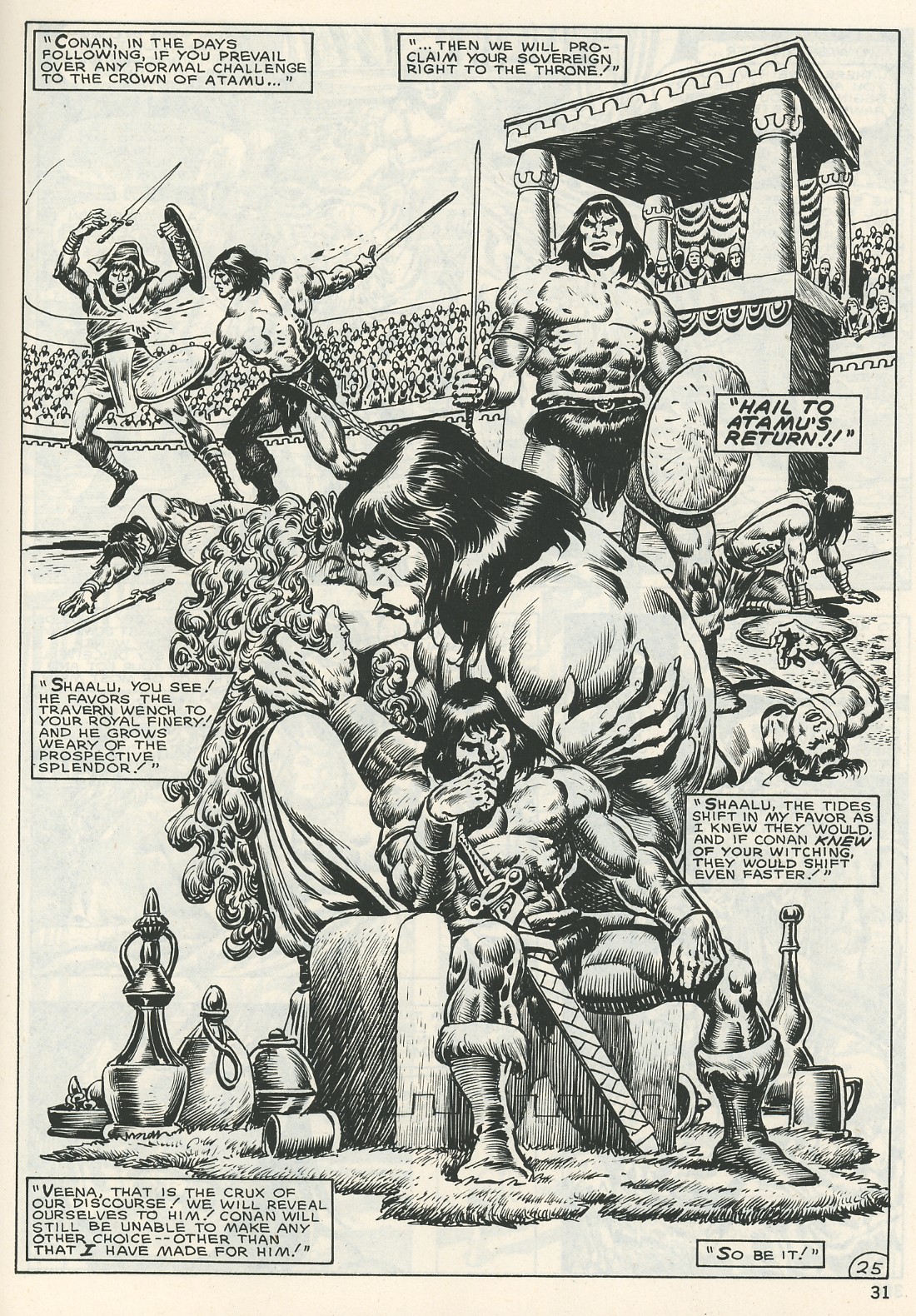 Read online The Savage Sword Of Conan comic -  Issue #123 - 31