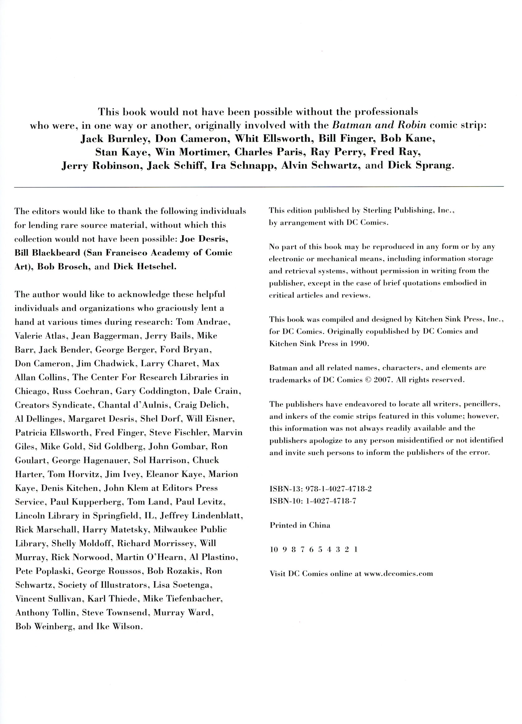 Read online Batman: The Sunday Classics comic -  Issue # TPB - 10