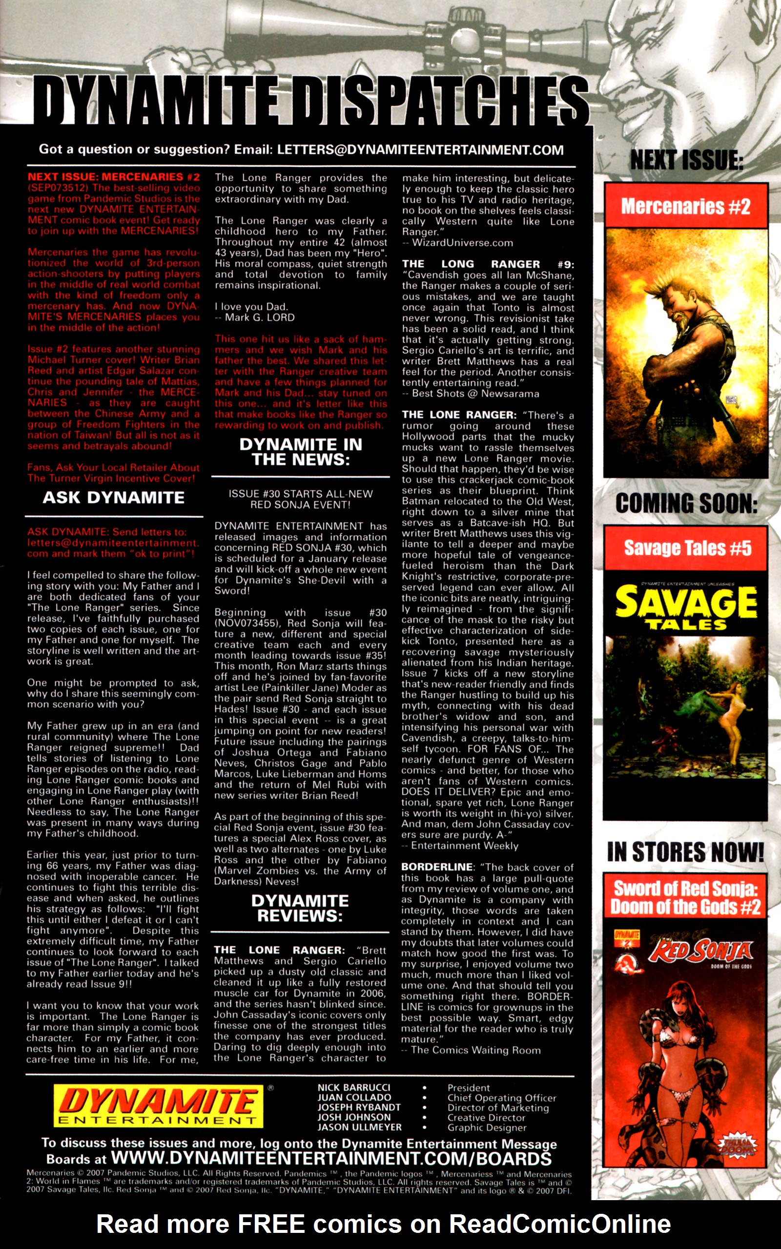 Read online Mercenaries comic -  Issue #1 - 33