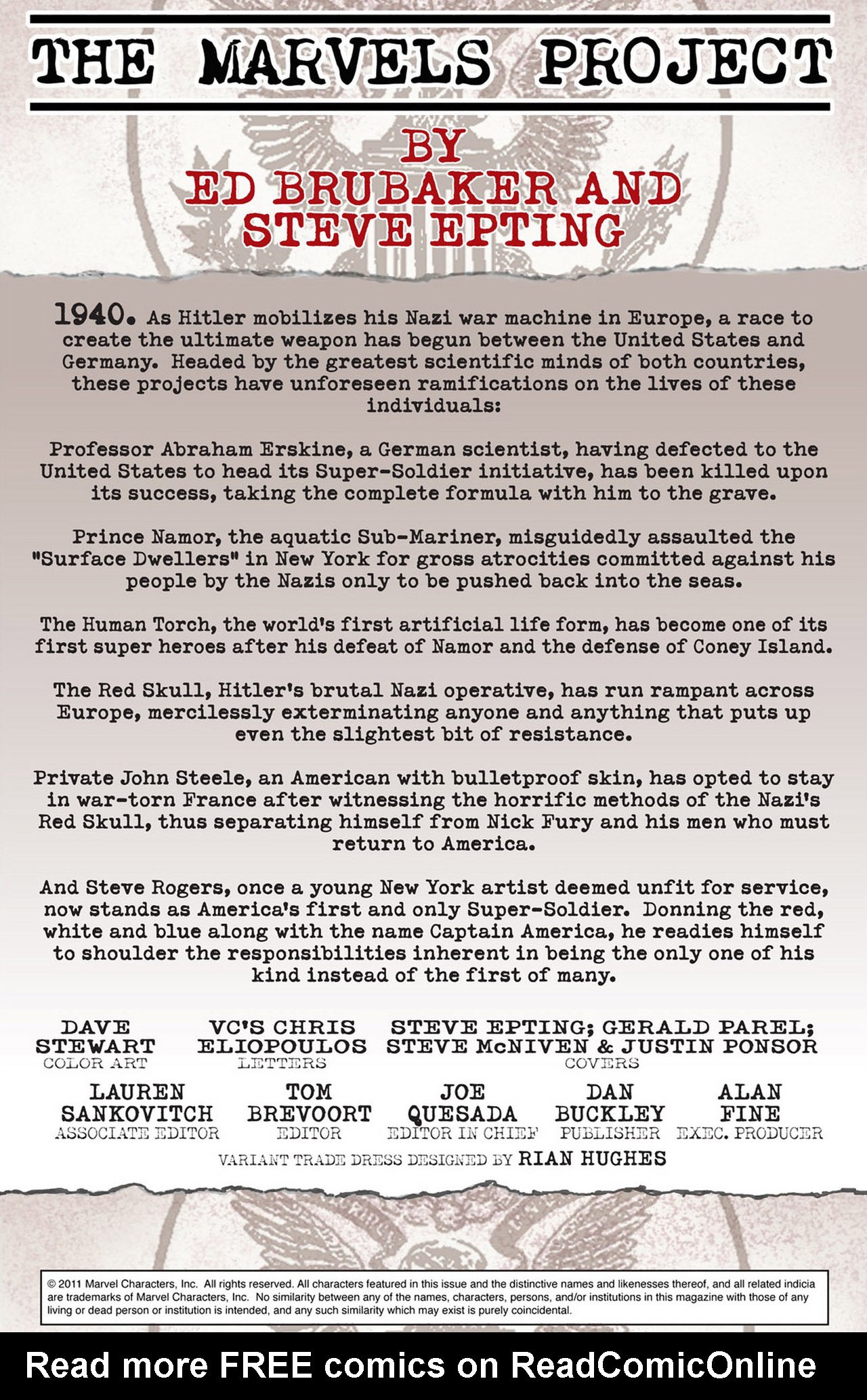 Read online The Marvels Project comic -  Issue #6 - 2
