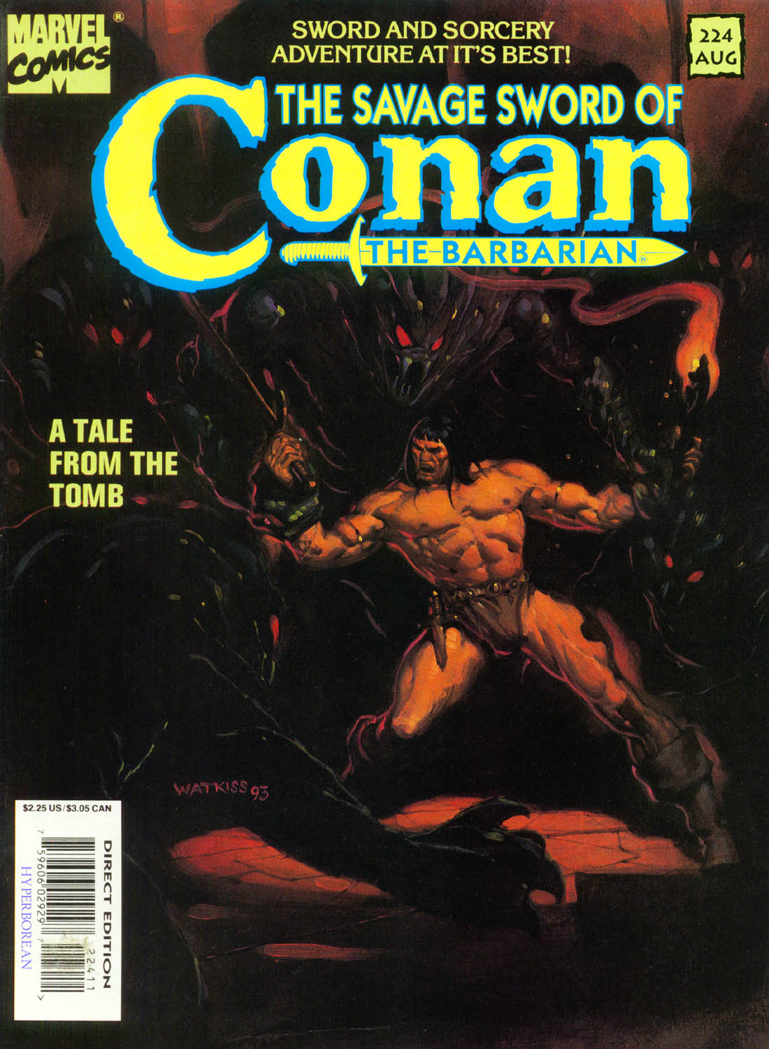 Read online The Savage Sword Of Conan comic -  Issue #224 - 1
