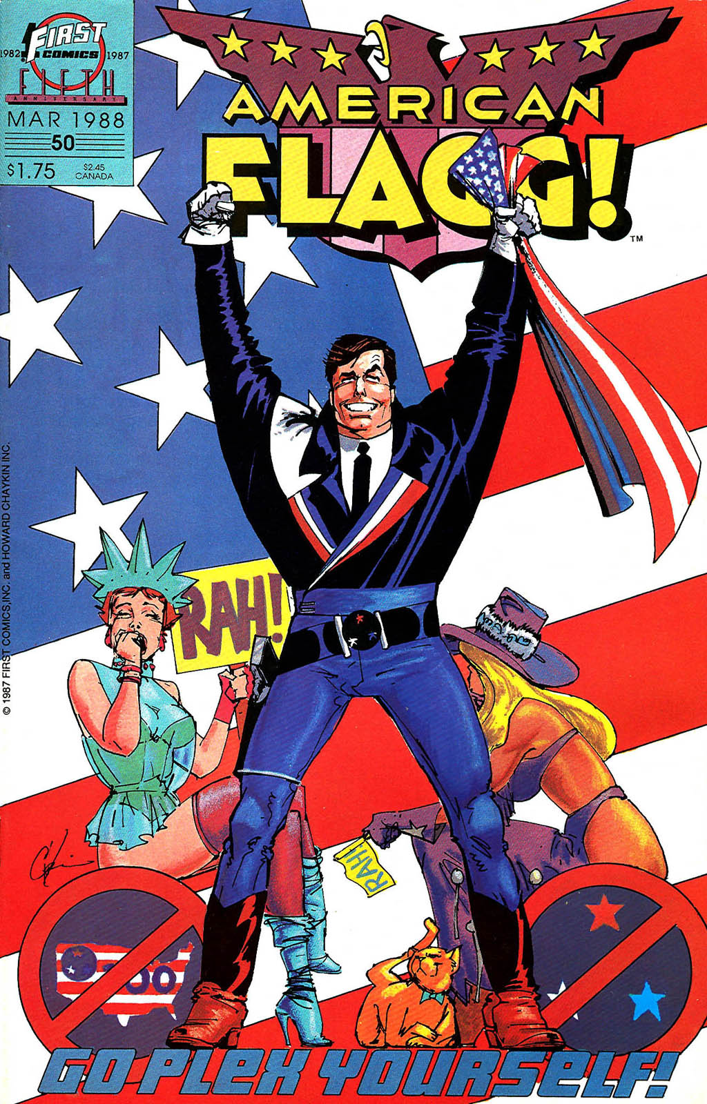 Read online American Flagg! comic -  Issue #50 - 1