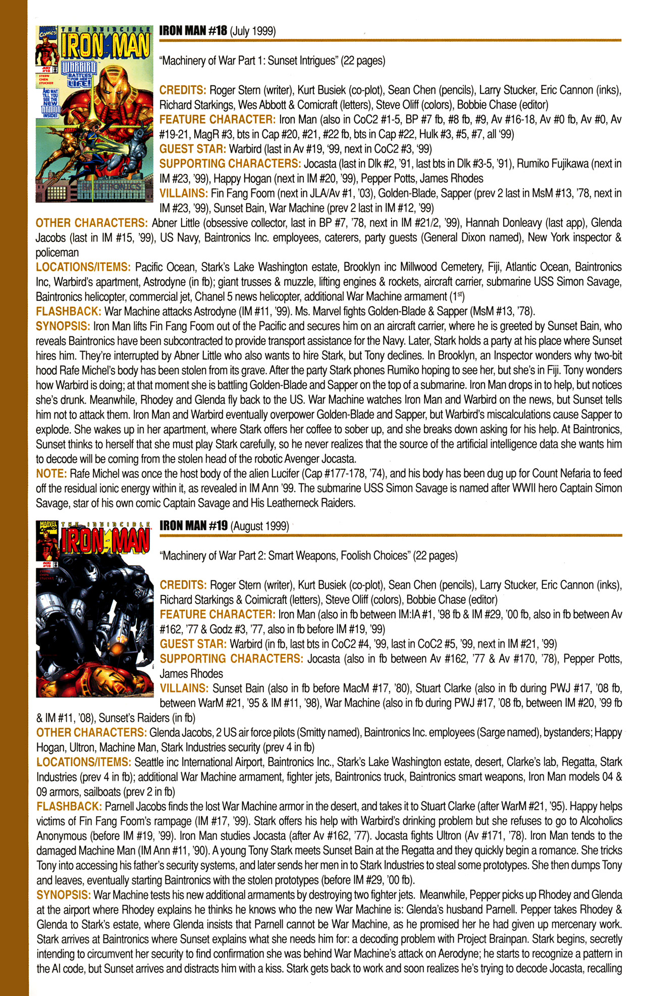 Read online Official Index to the Marvel Universe comic -  Issue #10 - 36
