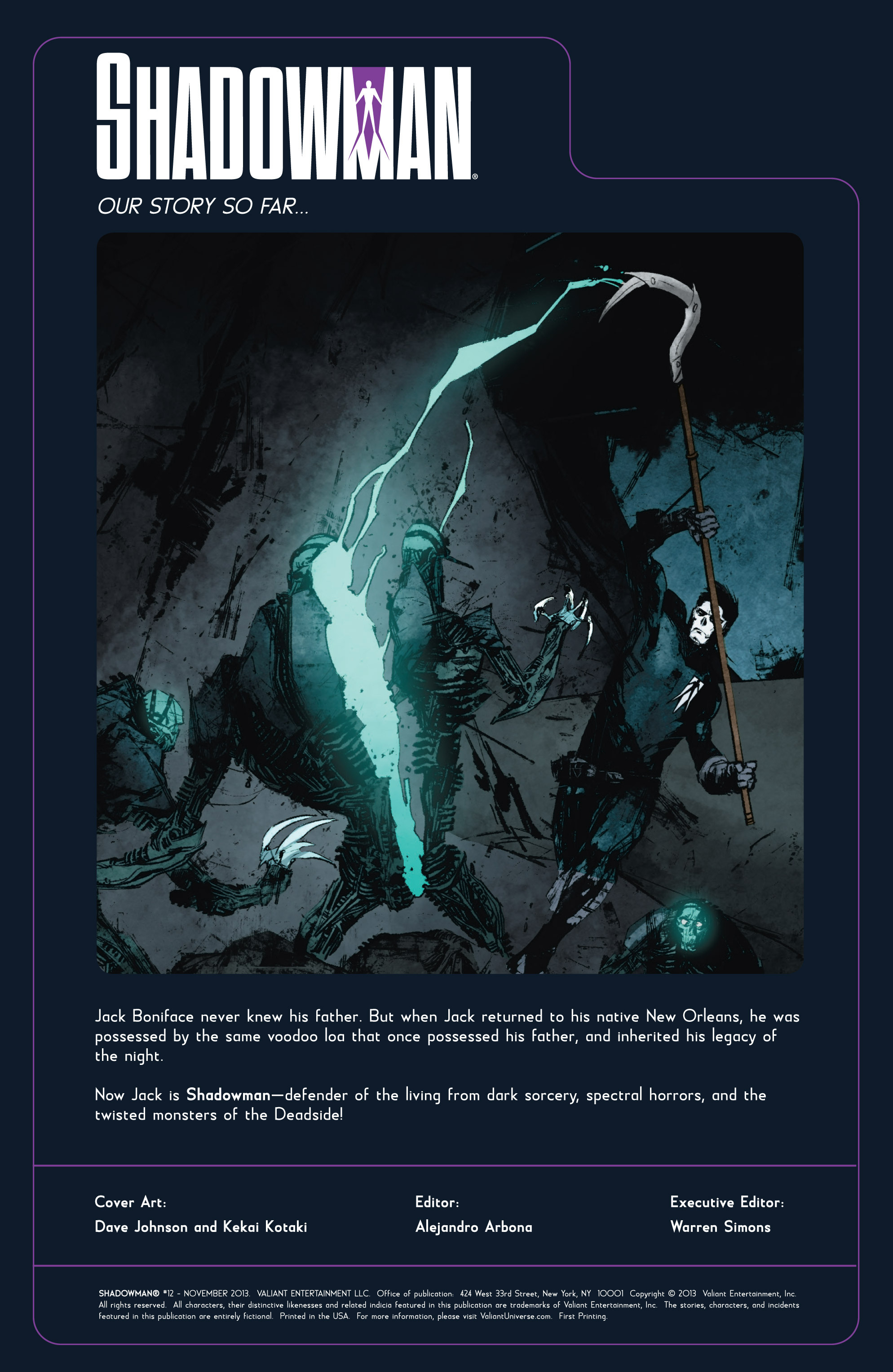 Read online Shadowman (2012) comic -  Issue #12 - 2