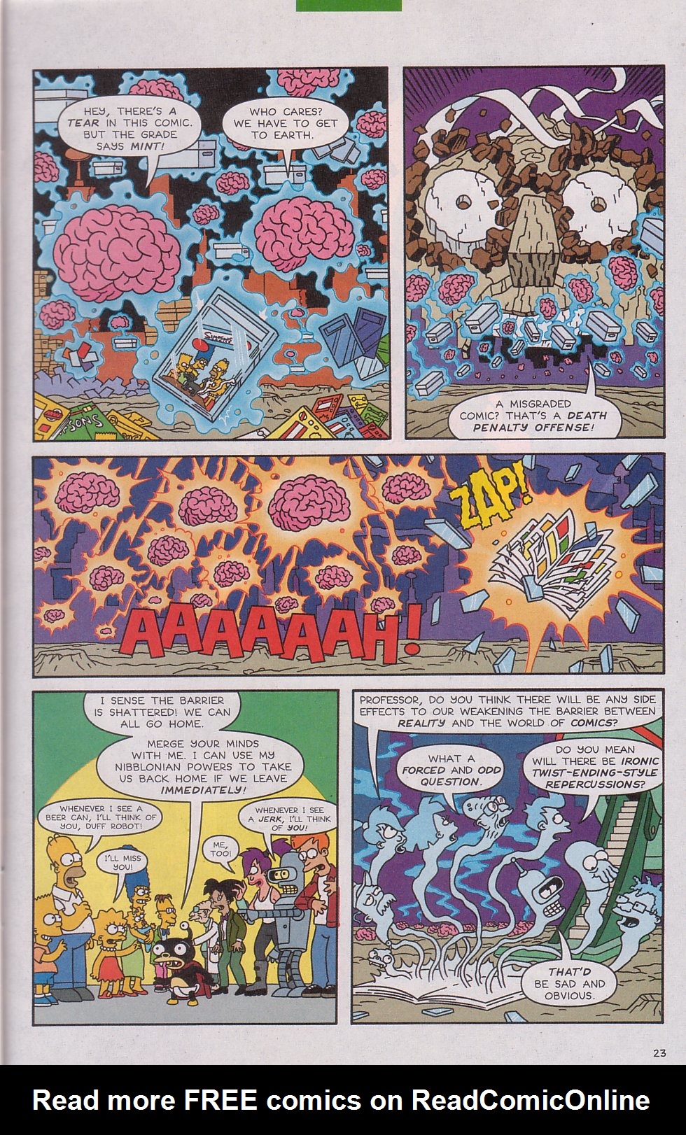 Read online The Futurama/Simpsons Infinitely Secret Crossover Crisis comic -  Issue #2 - 26