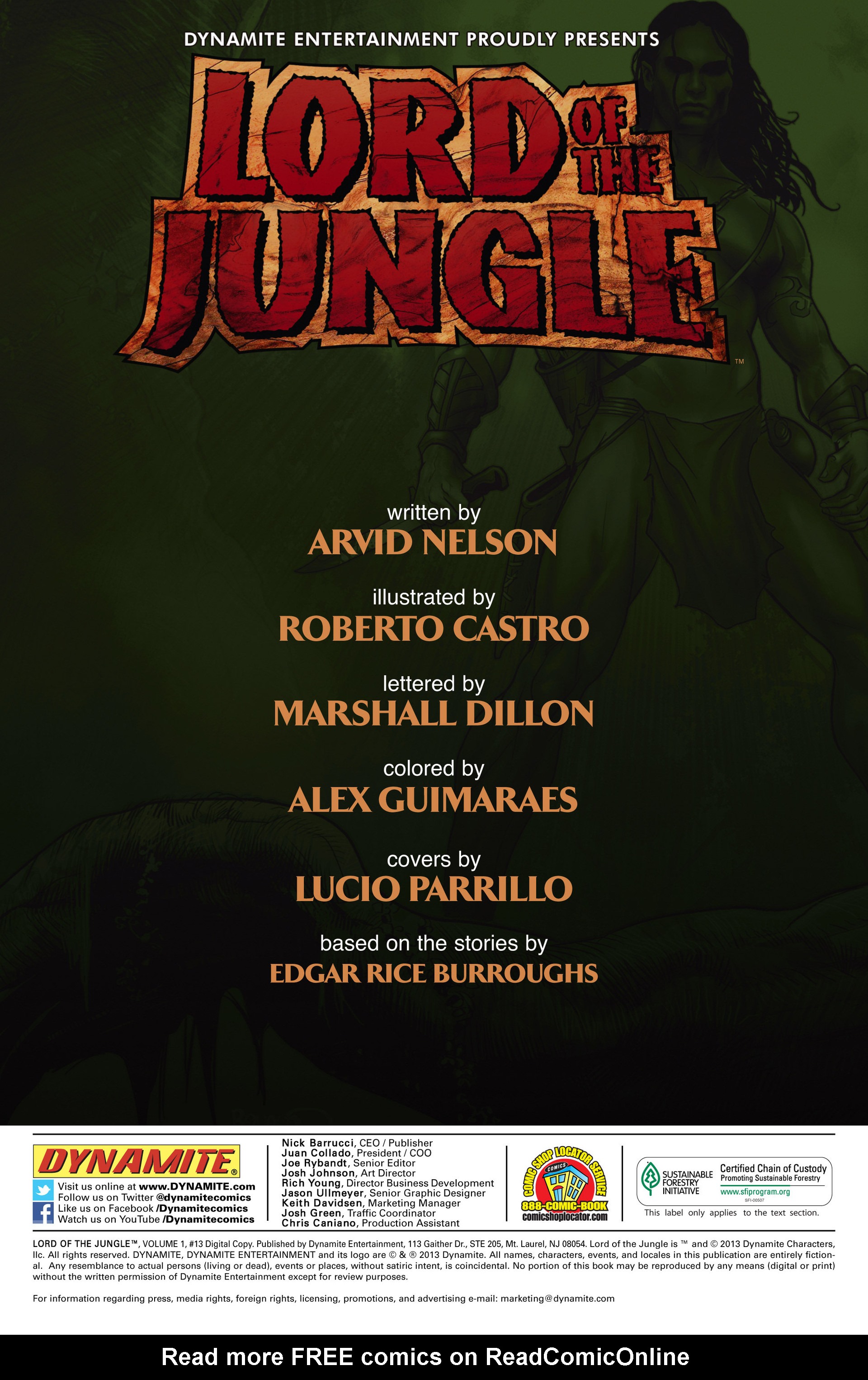 Read online Lord Of The Jungle (2012) comic -  Issue #13 - 2