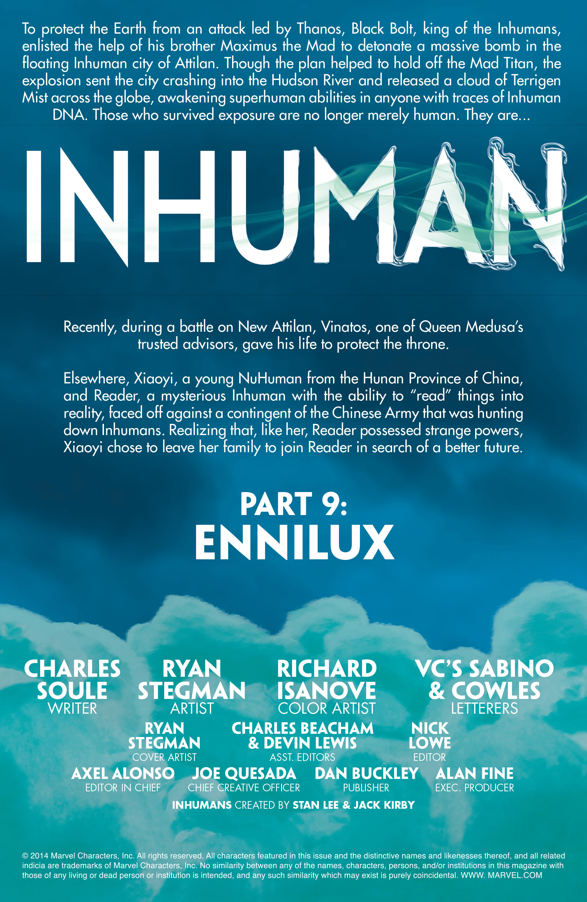 Read online Inhuman (2014) comic -  Issue #9 - 2