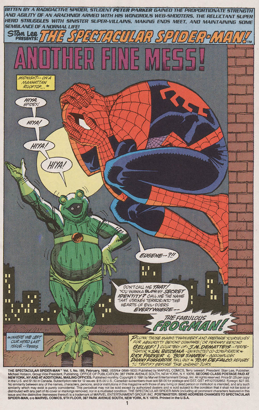 Read online The Spectacular Spider-Man (1976) comic -  Issue #185 - 2