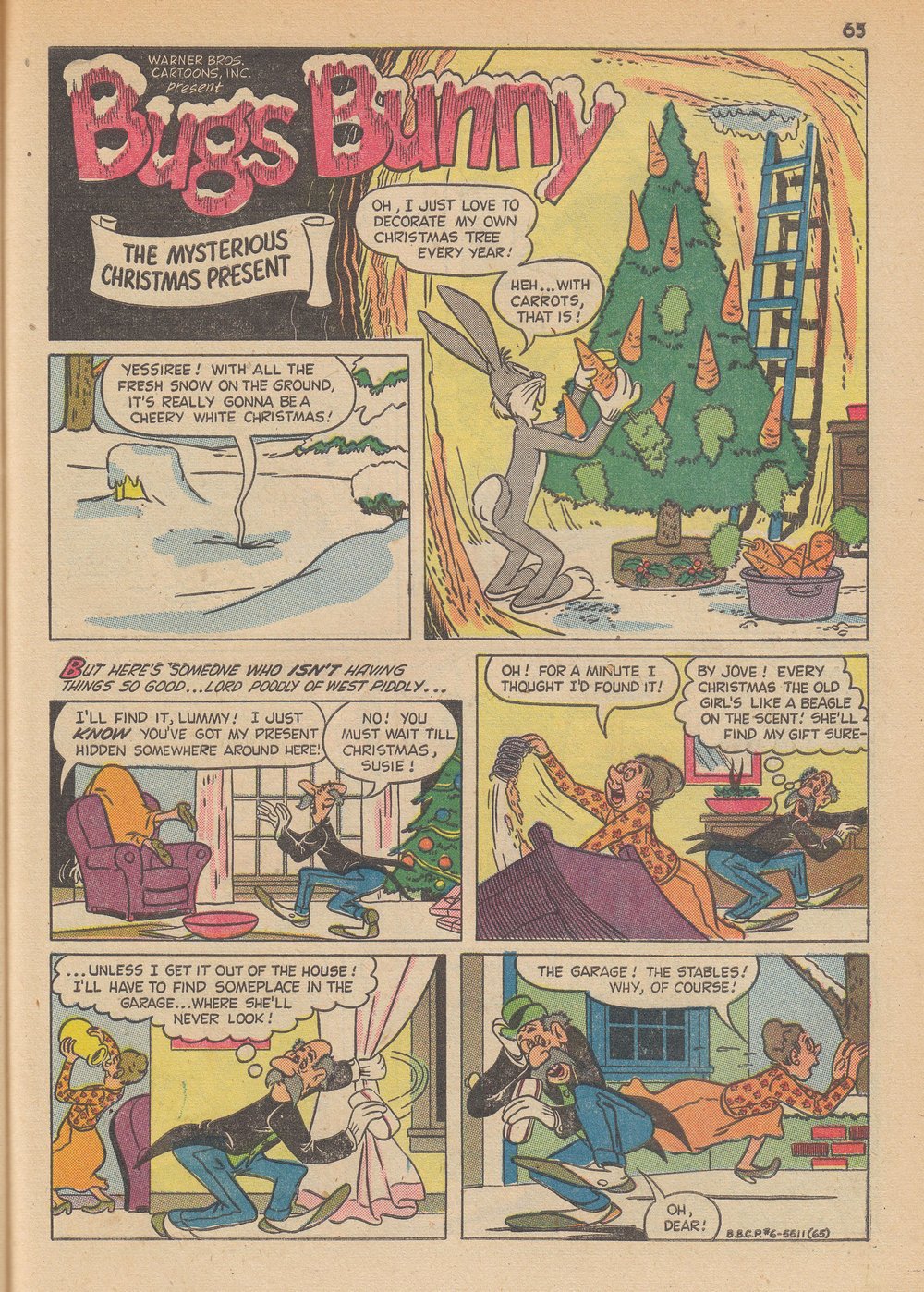 Read online Bugs Bunny's Christmas Funnies comic -  Issue # TPB 6 - 67