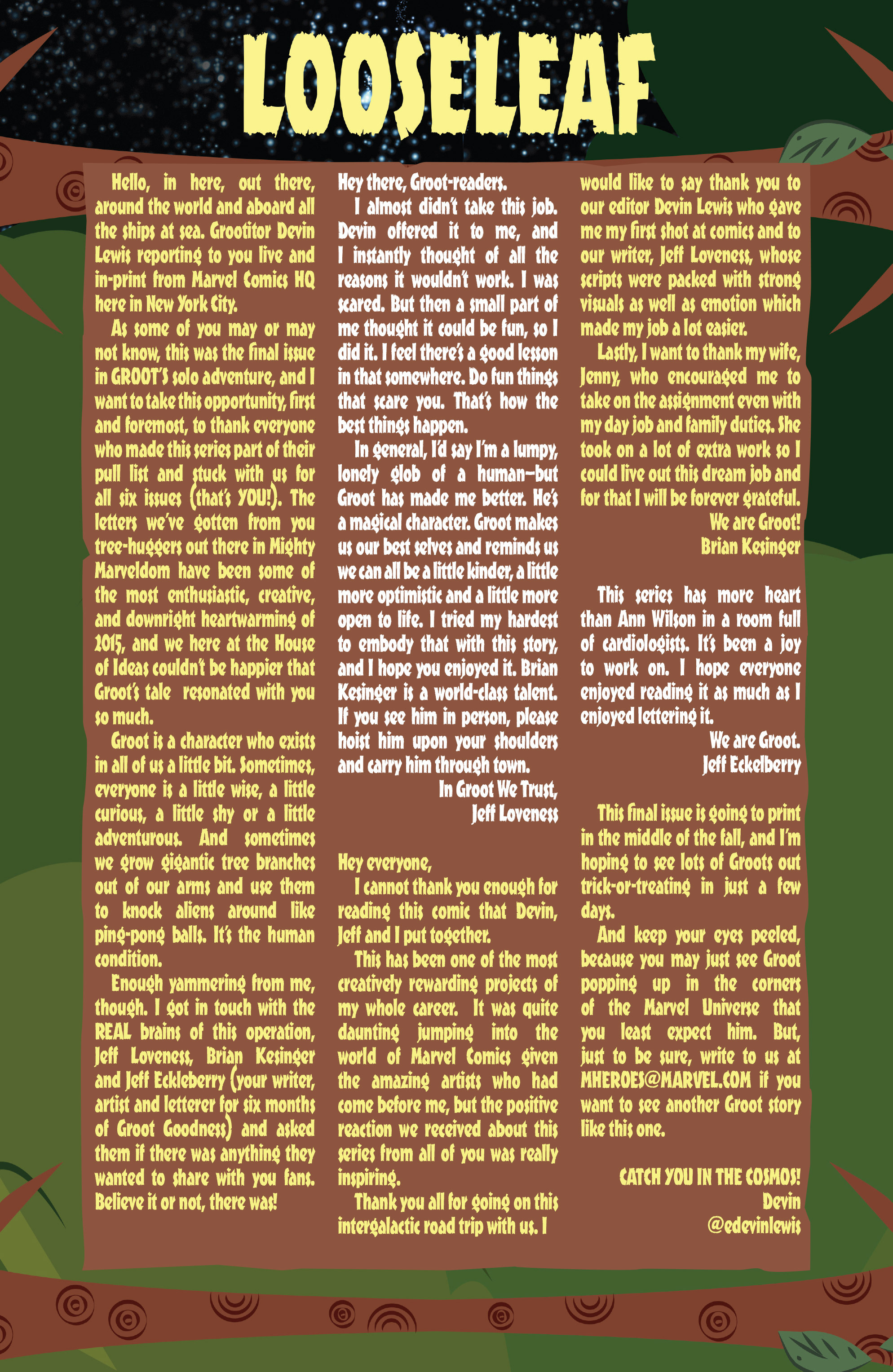 Read online Groot comic -  Issue #6 - 23