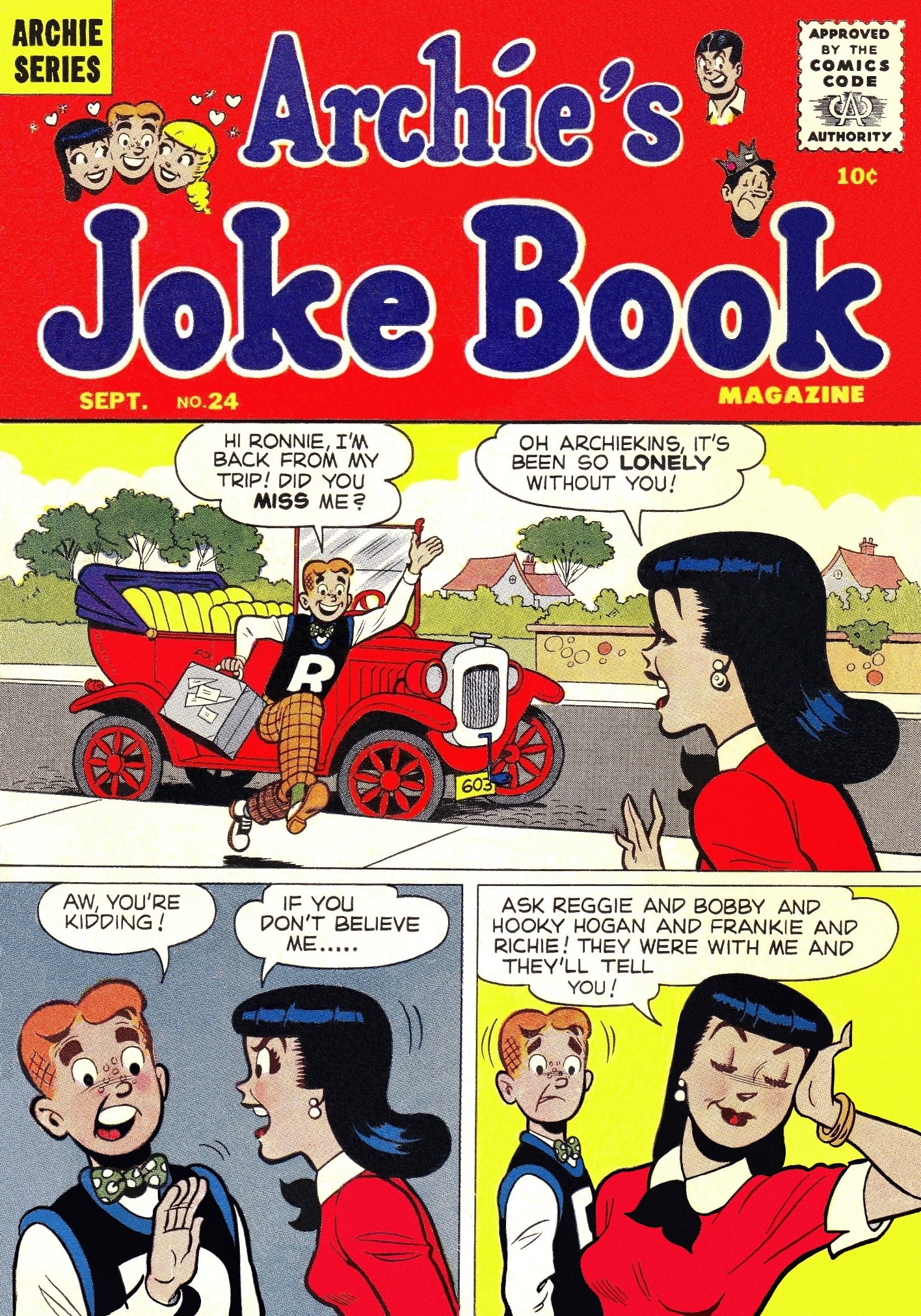 Read online Archie's Joke Book Magazine comic -  Issue #24 - 1