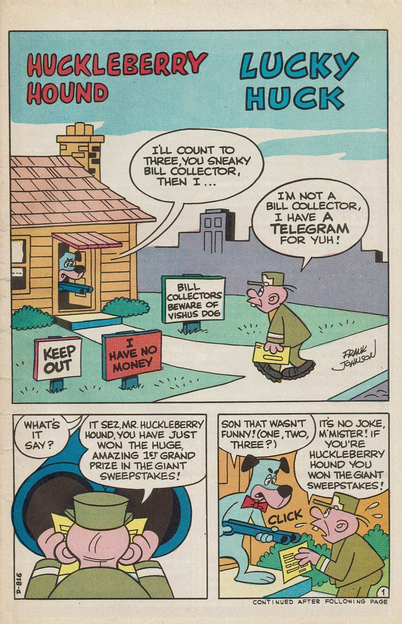 Read online Huckleberry Hound / Quick Draw McGraw Giant Size Flip Book comic -  Issue # Full - 36