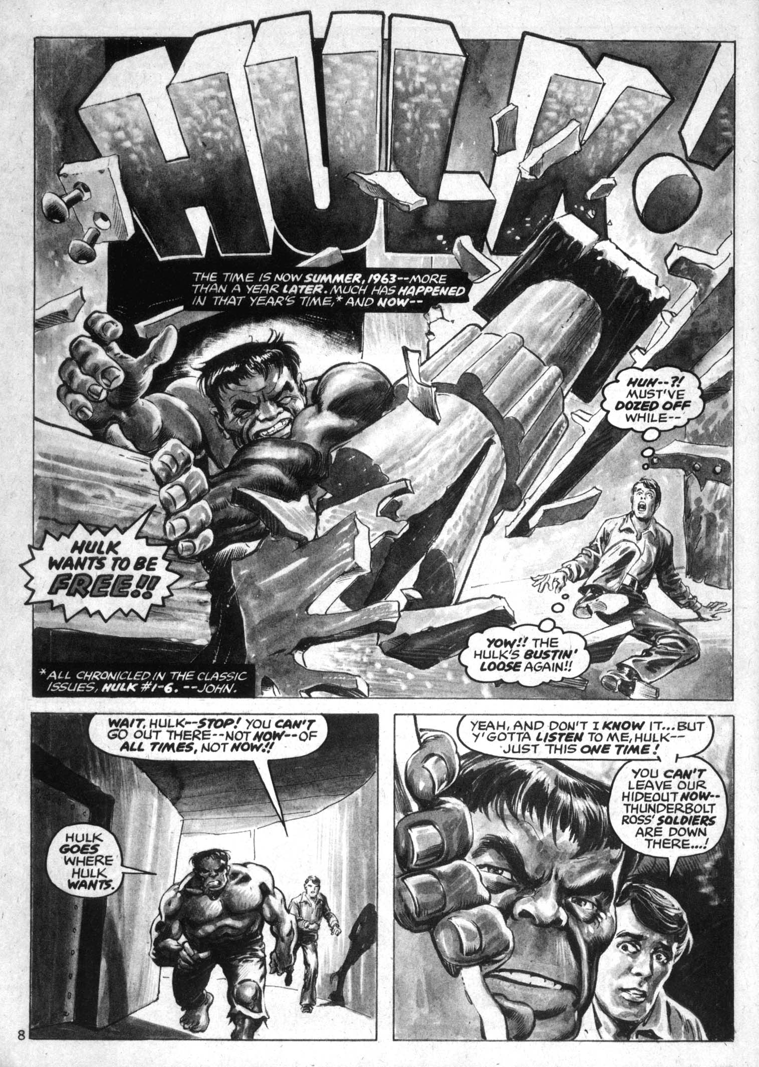 Read online The Rampaging Hulk comic -  Issue #1 - 8