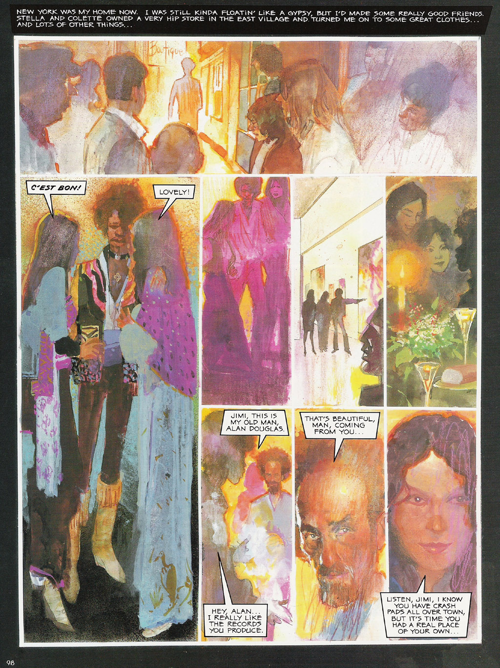 Read online Voodoo Child - The Illustrated Legend of Jimi Hendrix comic -  Issue # TPB - 101