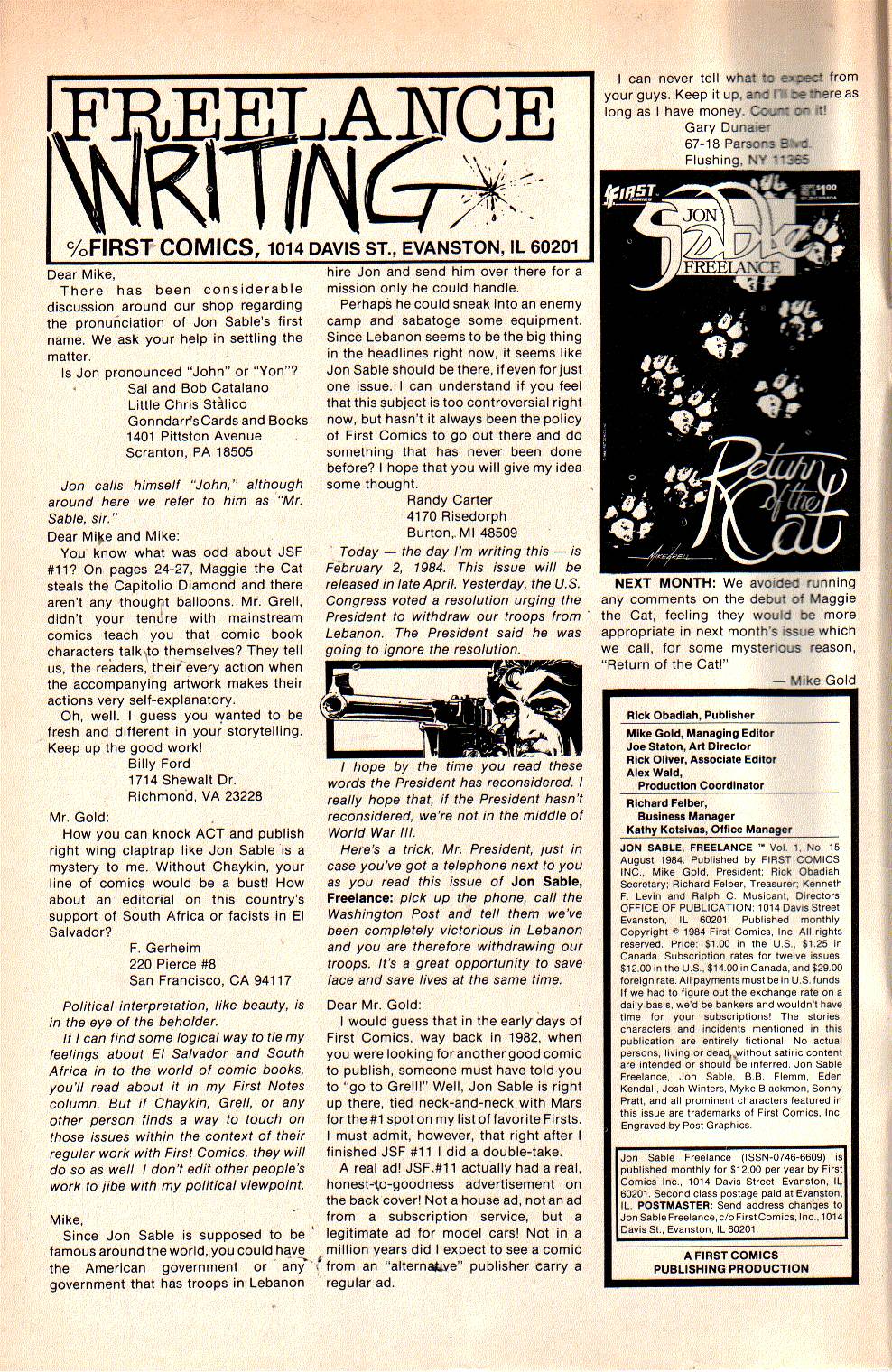 Read online Jon Sable, Freelance comic -  Issue #15 - 2