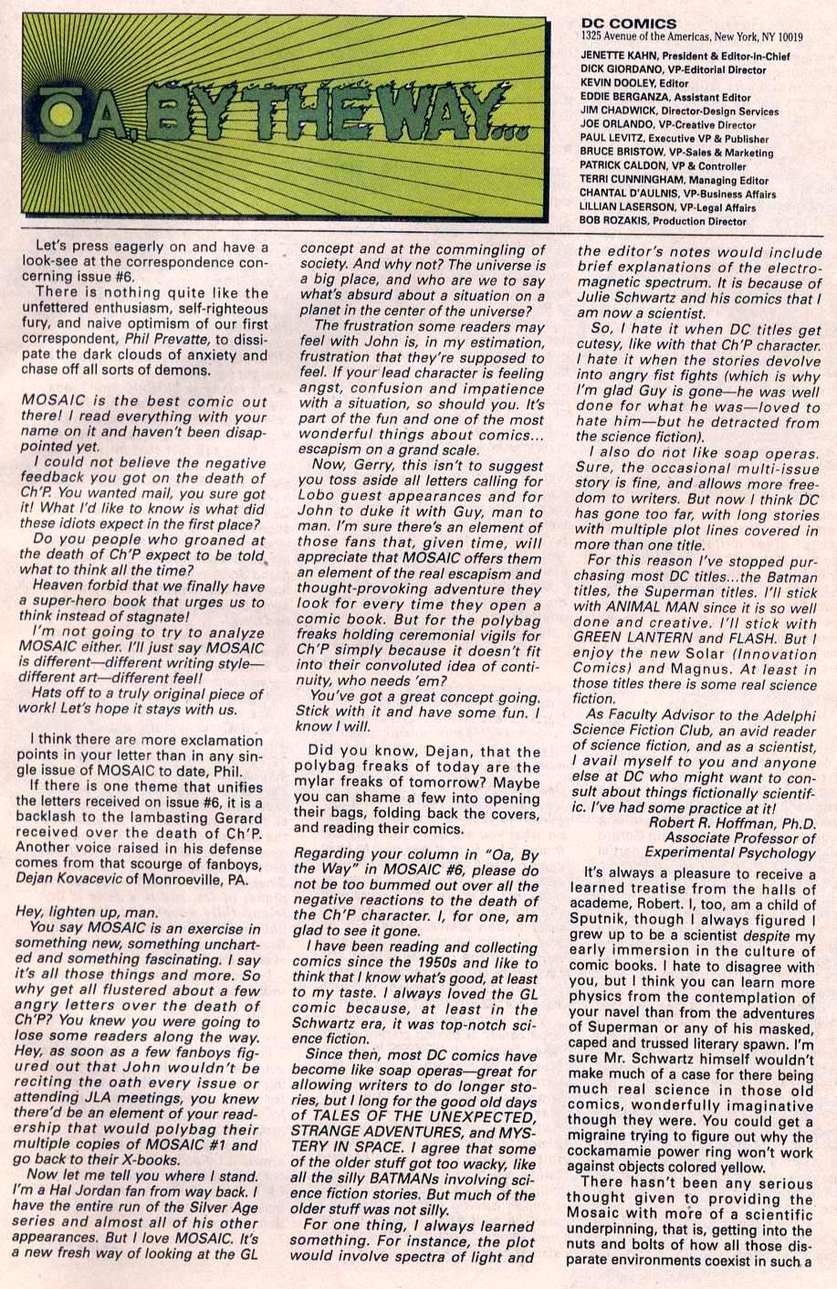 Read online Green Lantern: Mosaic comic -  Issue #10 - 23