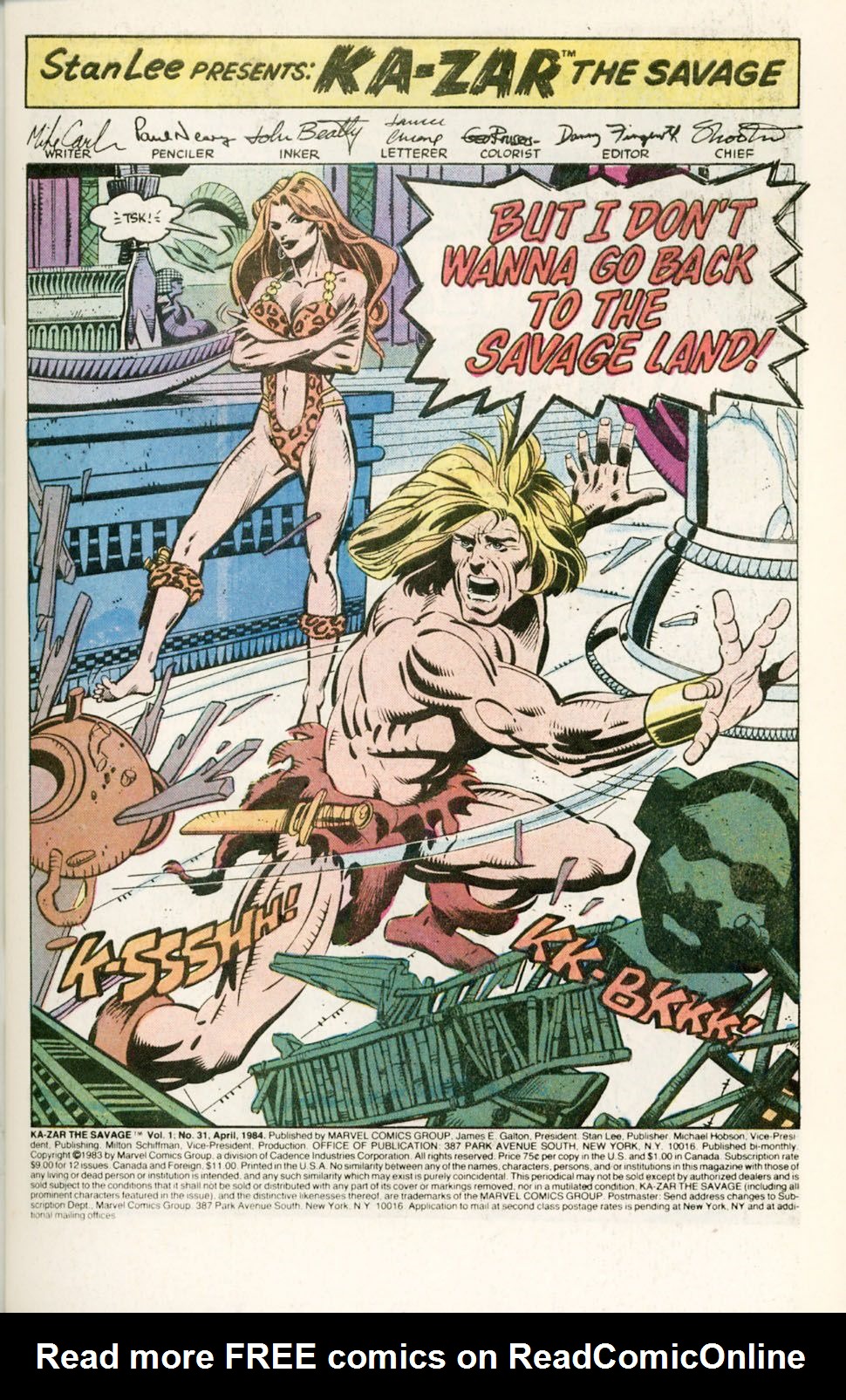 Read online Ka-Zar the Savage comic -  Issue #31 - 3