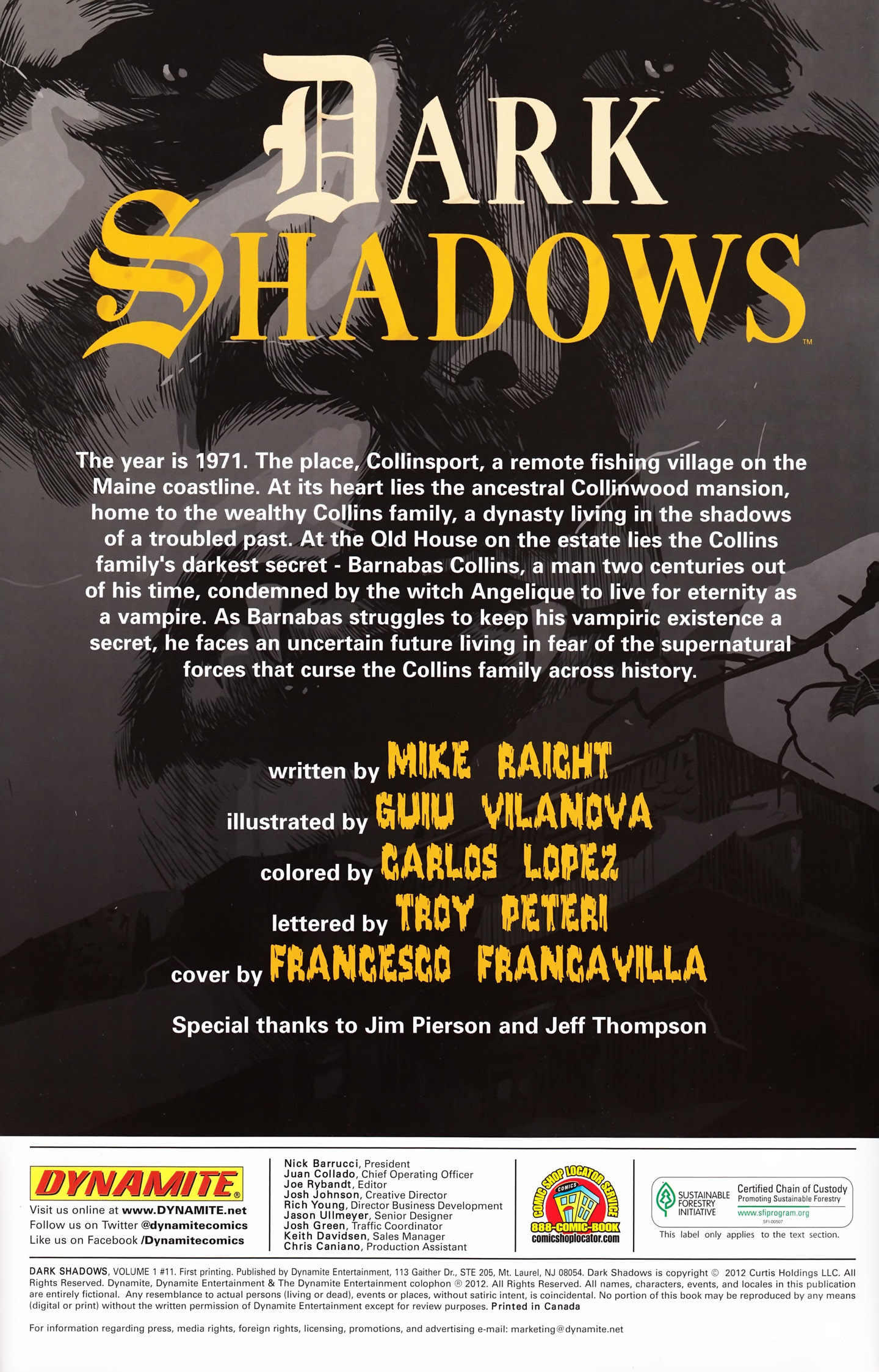 Read online Dark Shadows comic -  Issue #11 - 2