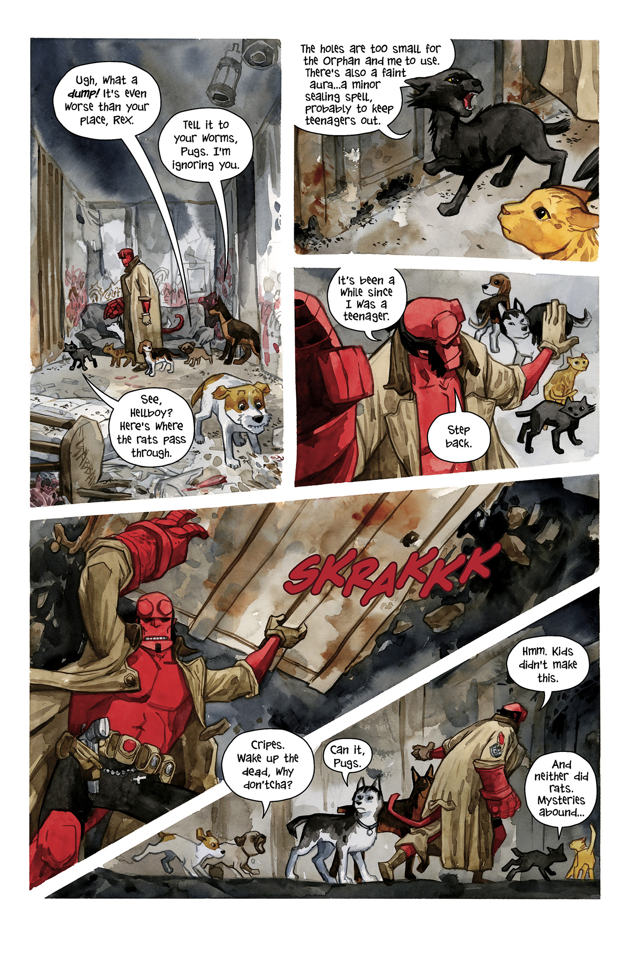 Read online Hellboy/Beasts of Burden: Sacrifice comic -  Issue # Full - 10