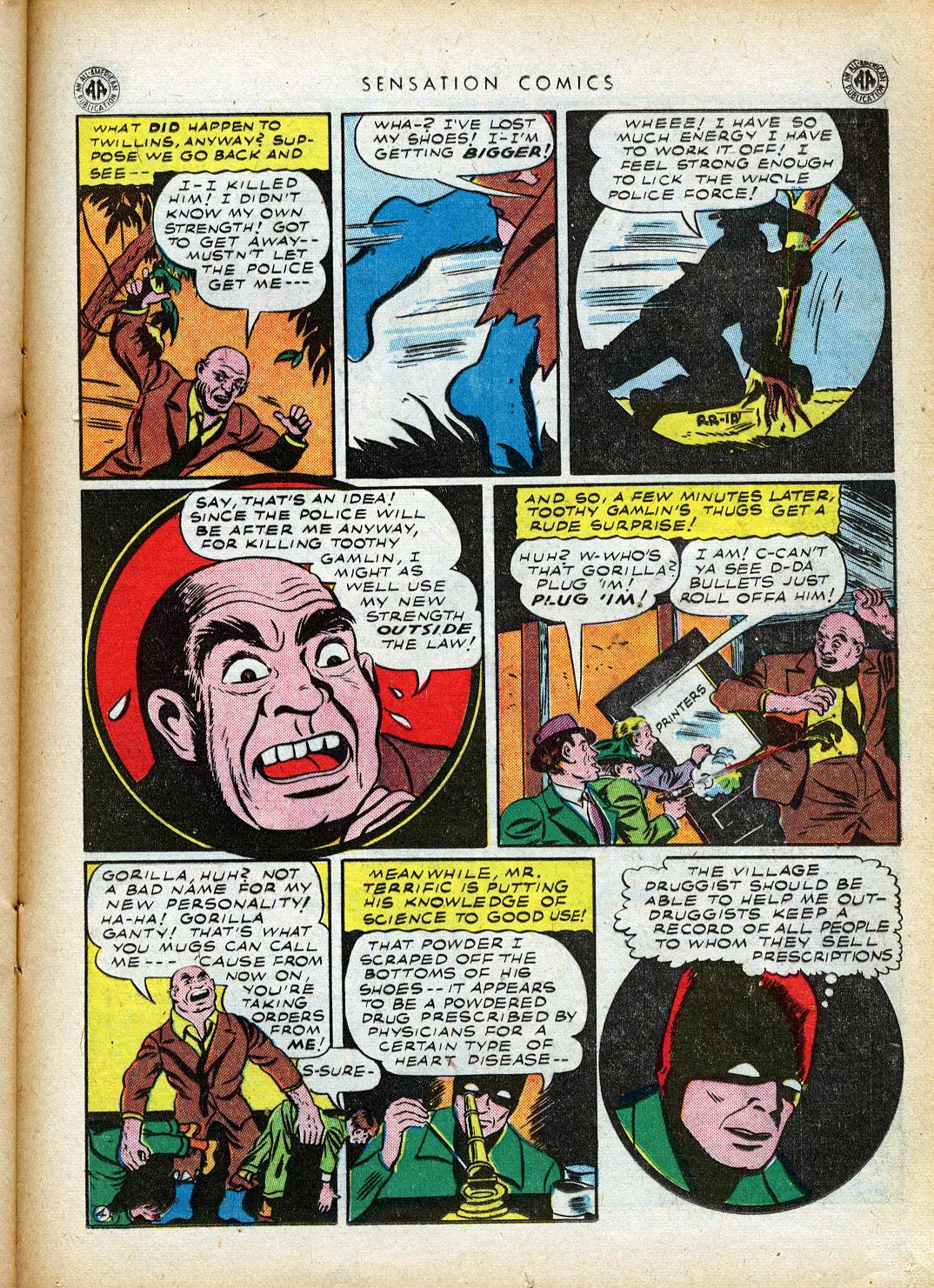 Read online Sensation (Mystery) Comics comic -  Issue #40 - 35