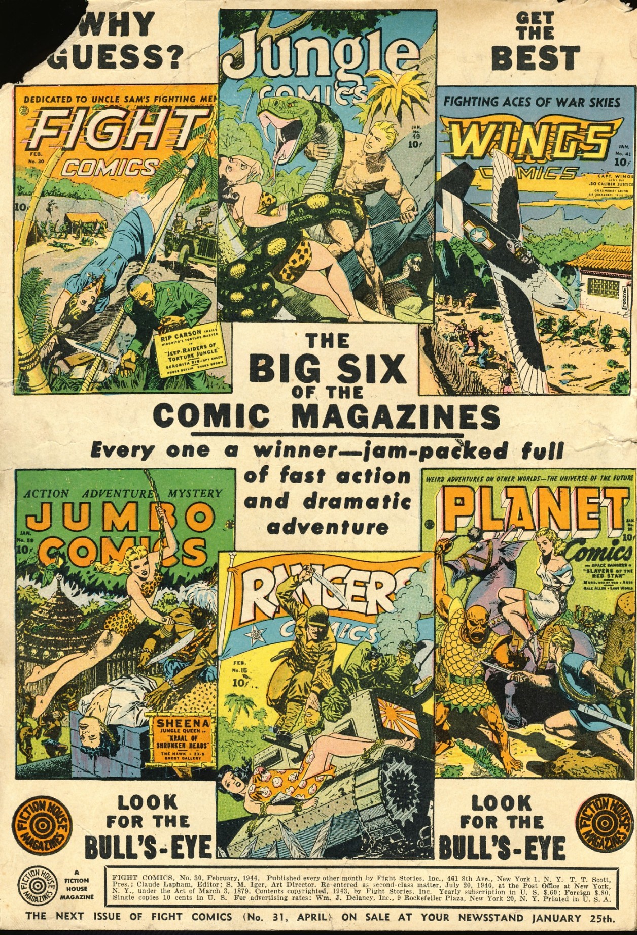 Read online Fight Comics comic -  Issue #30 - 2