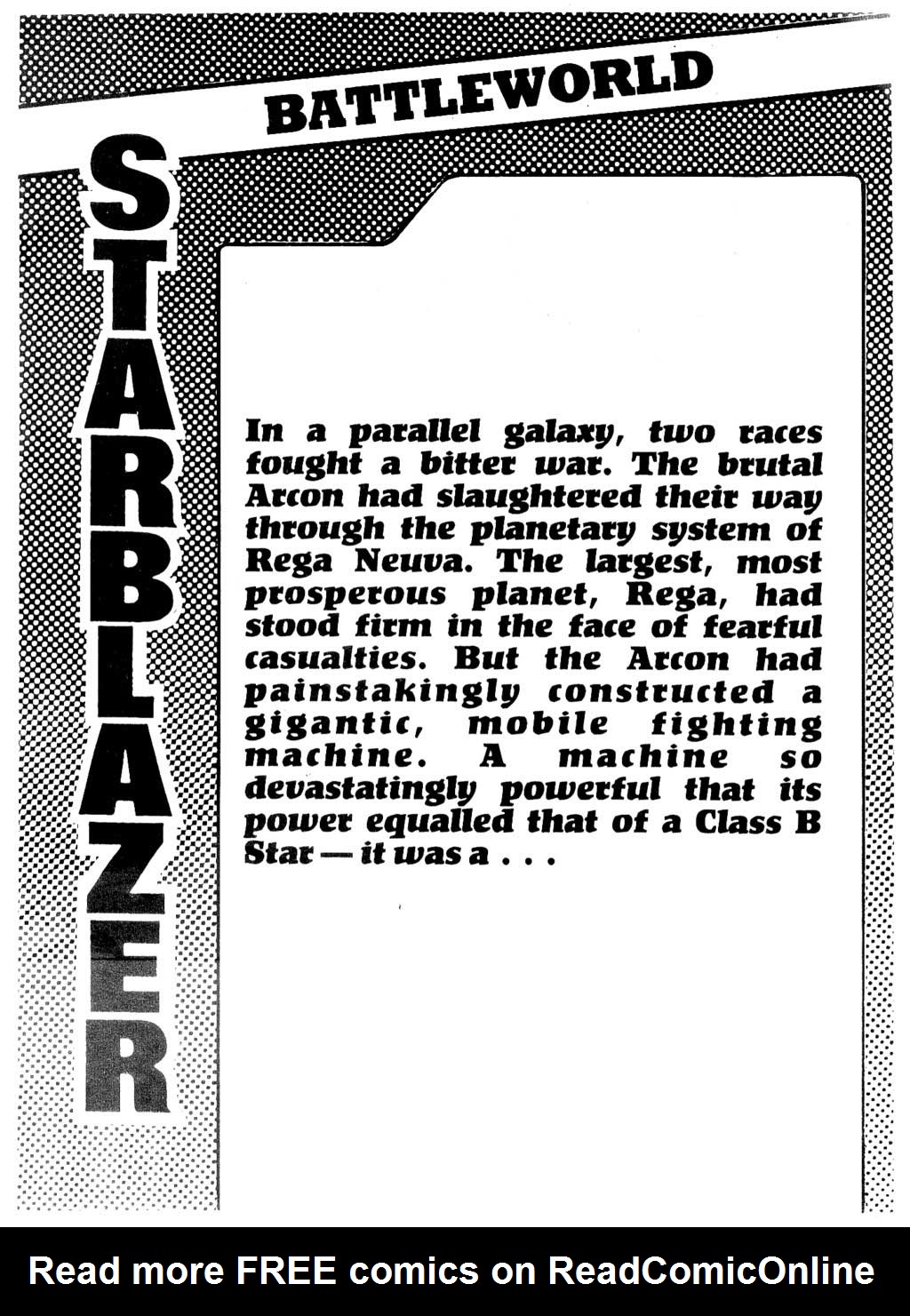 Read online Starblazer comic -  Issue #159 - 2