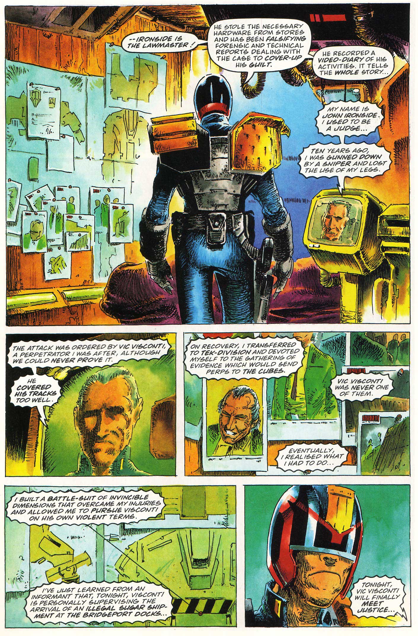 Read online Judge Dredd Lawman of the Future comic -  Issue #6 - 11