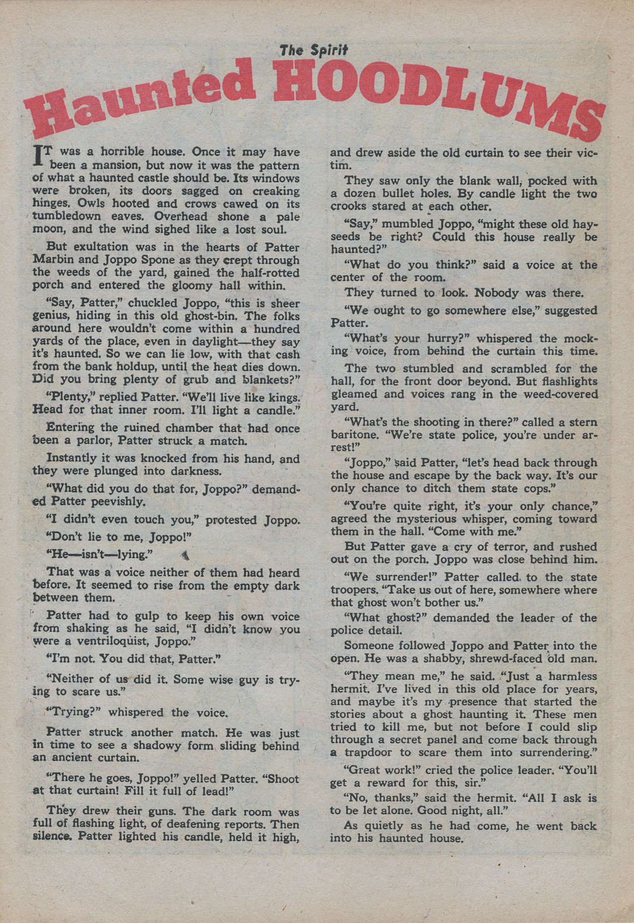 Read online The Spirit (1944) comic -  Issue #21 - 22