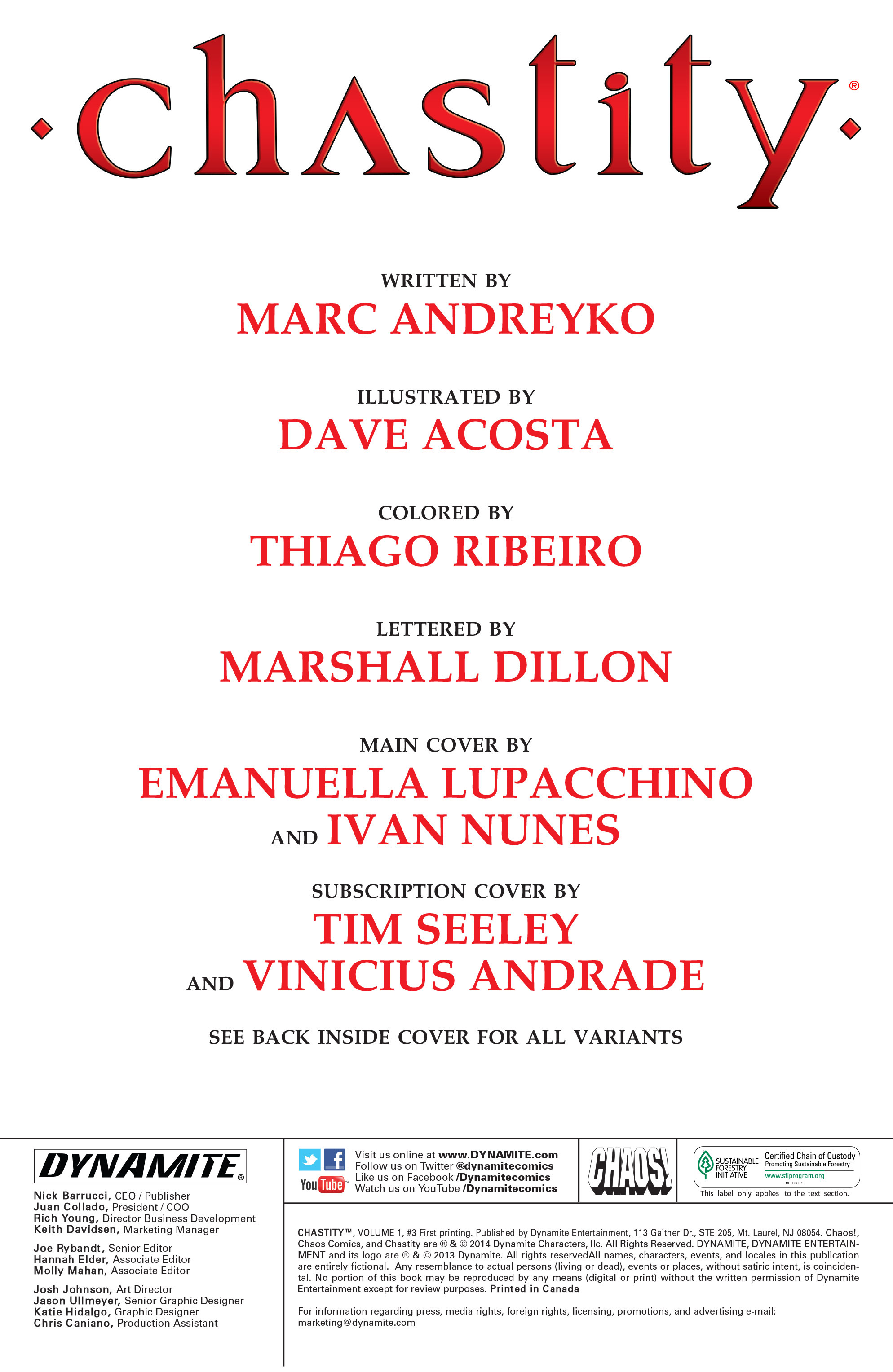 Read online Chastity (2014) comic -  Issue #3 - 2